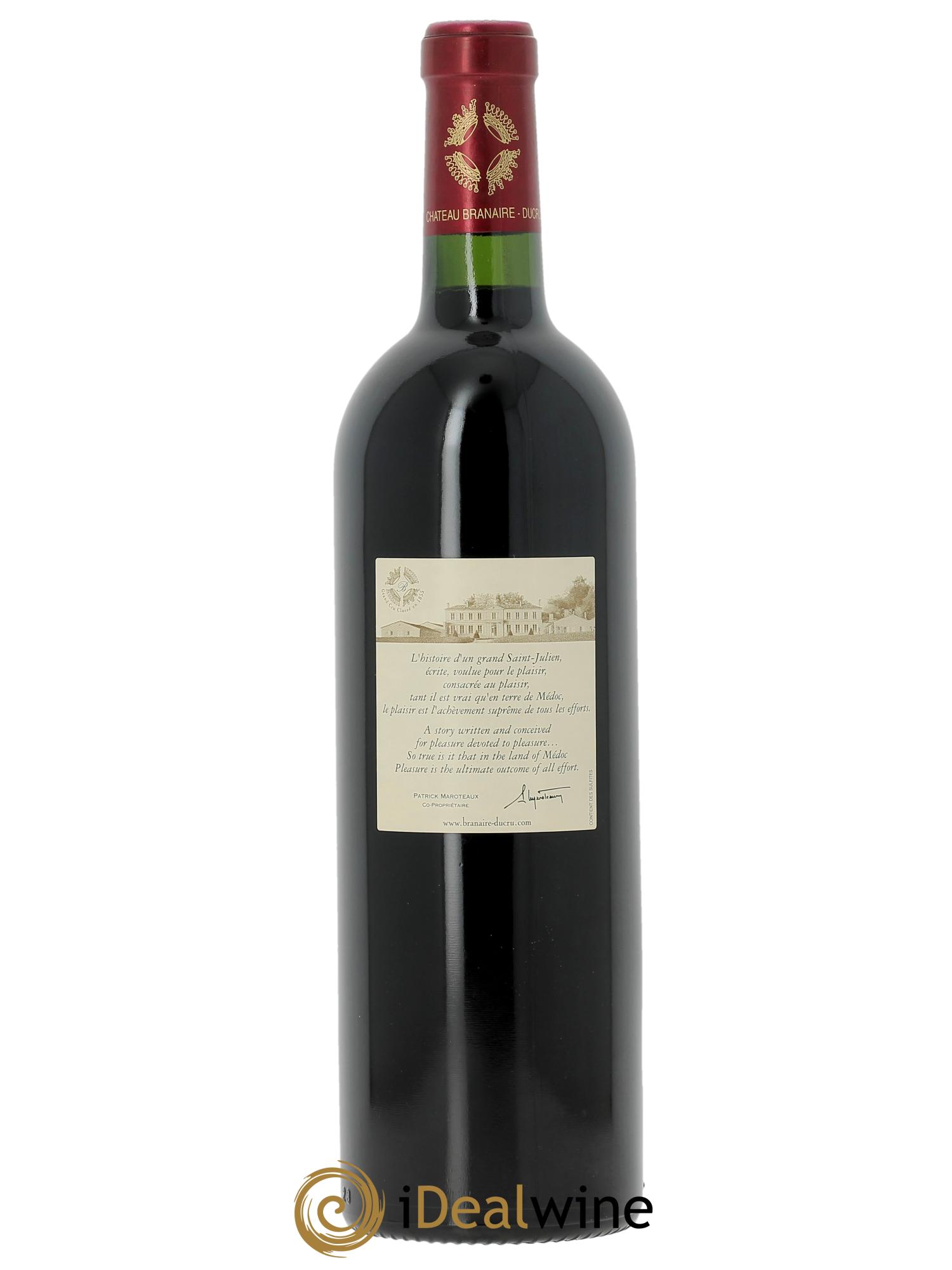 Château Branaire Ducru 4ème Grand Cru Classé (CBO à partir de 6 bts) 2006 - Lot de 1 bouteille - 1