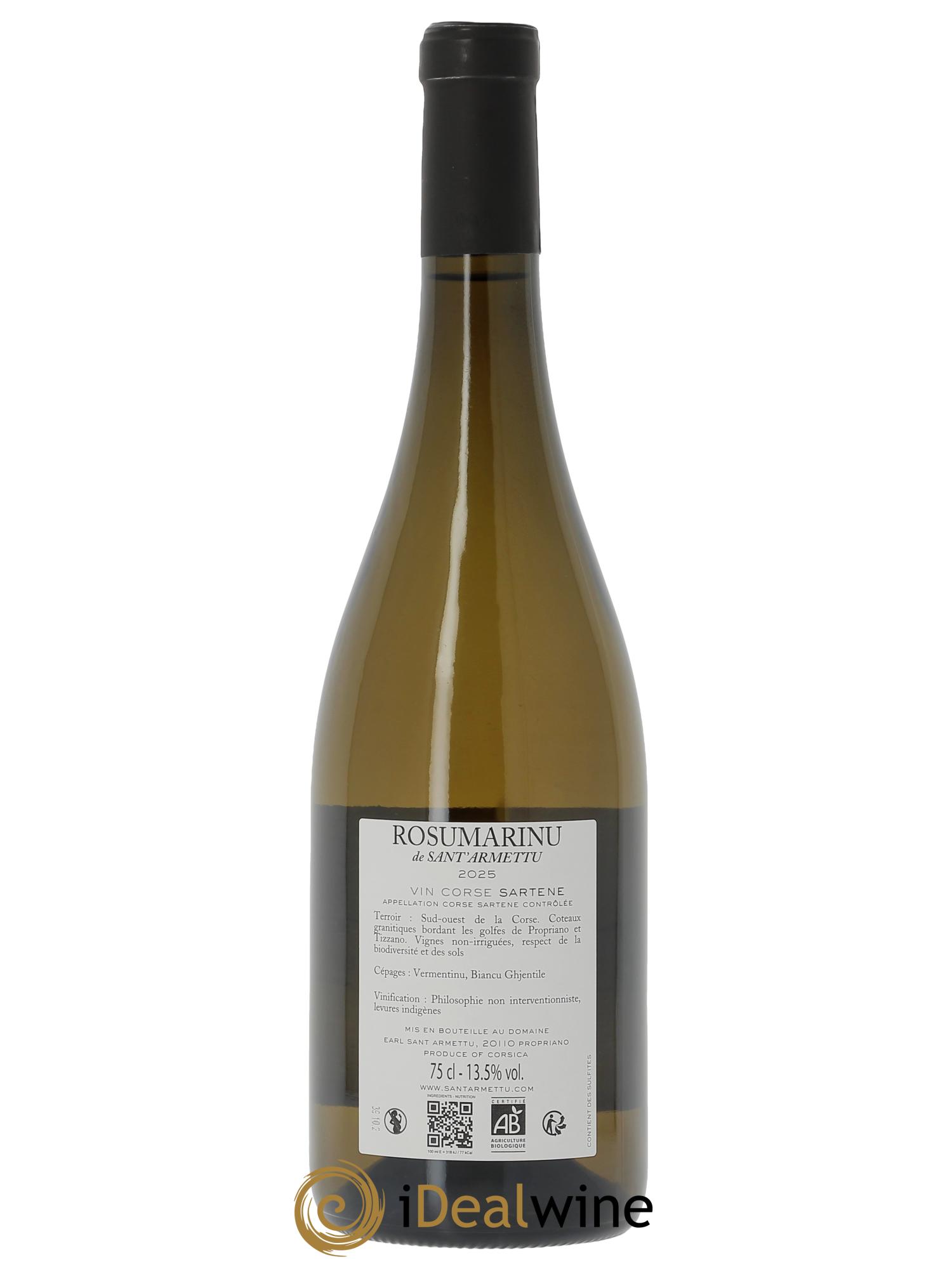 Sartène Rosumarinu Sant Armettu (Domaine) 2025 - Lot of 1 bottle - 1