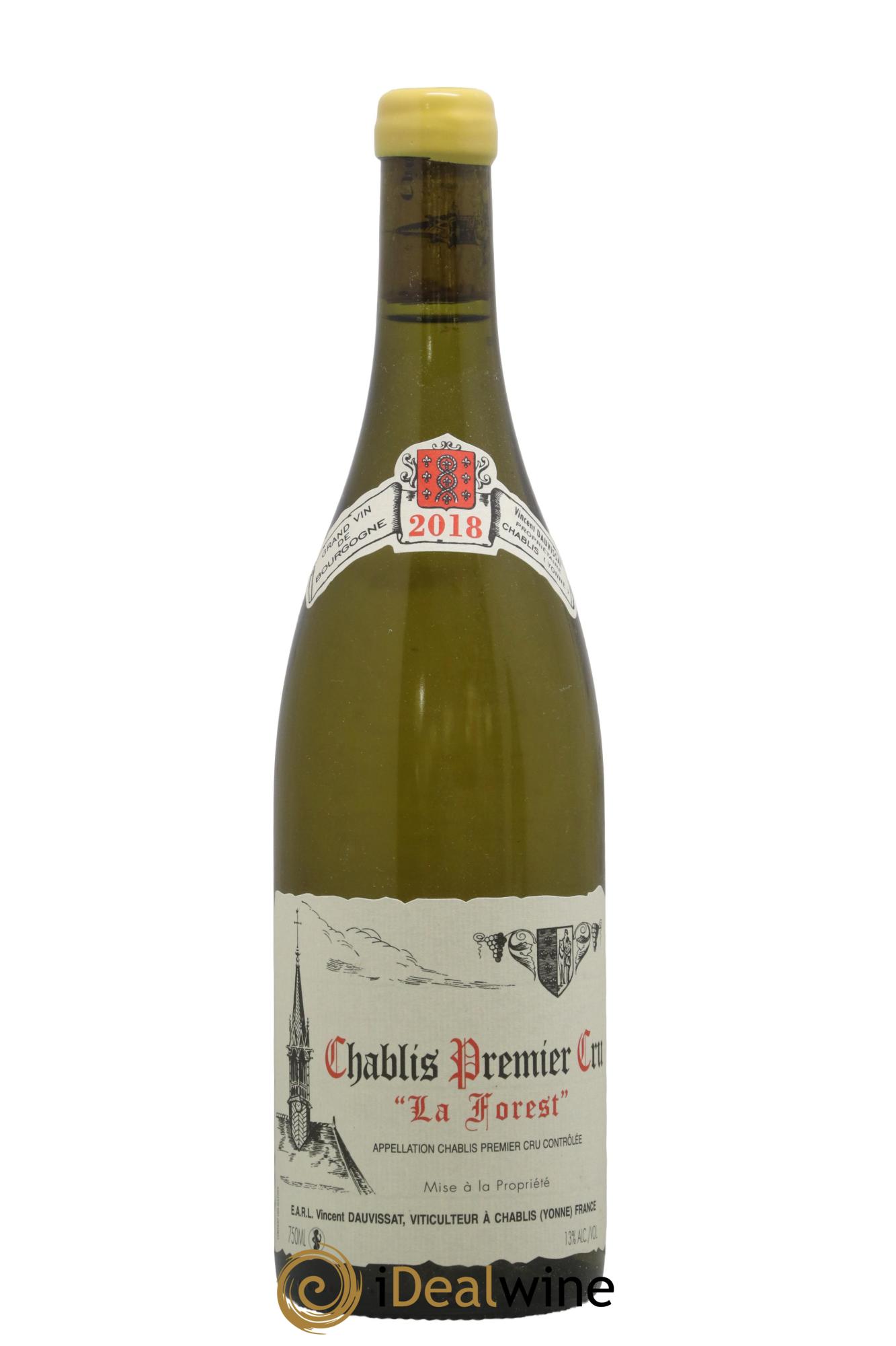 Chablis 1er Cru La Forest Vincent Dauvissat (Domaine) 2018 - Lot de 1 bouteille - 0