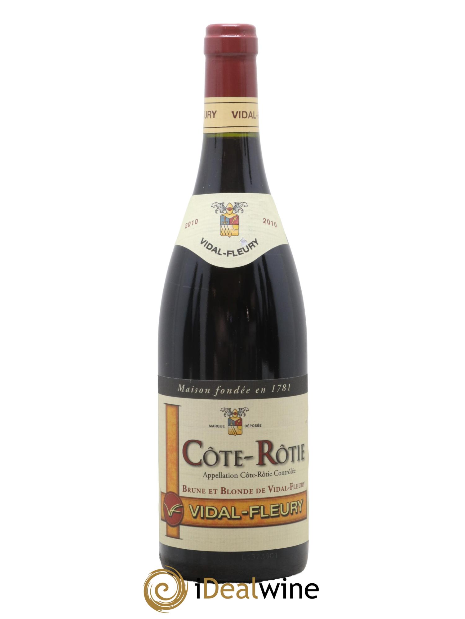 Côte-Rôtie Brune et Blonde Vidal Fleury 2010 - Lot de 1 bouteille - 0