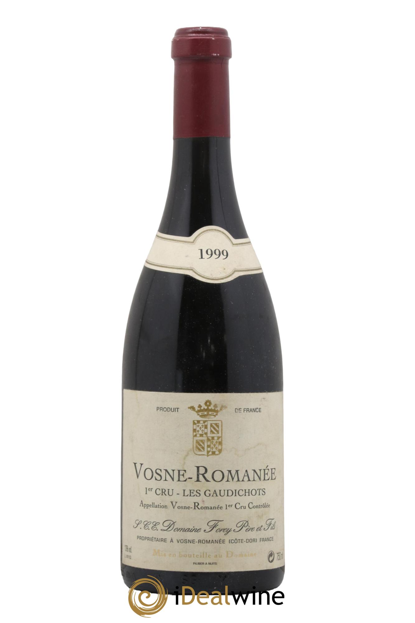 Vosne-Romanée 1er Cru Les Gaudichots Forey Père et Fils (Domaine) 1999 - Lotto di 1 bottiglia - 0