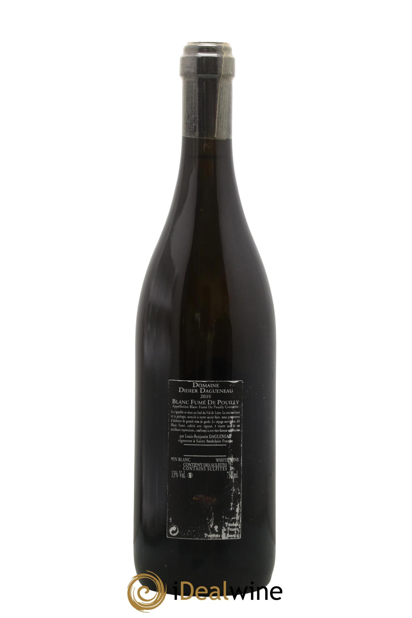 Vin de France (anciennement Pouilly-Fumé) Silex Dagueneau (Domaine Didier - Louis-Benjamin)  2010 - Lot de 1 bouteille - 1