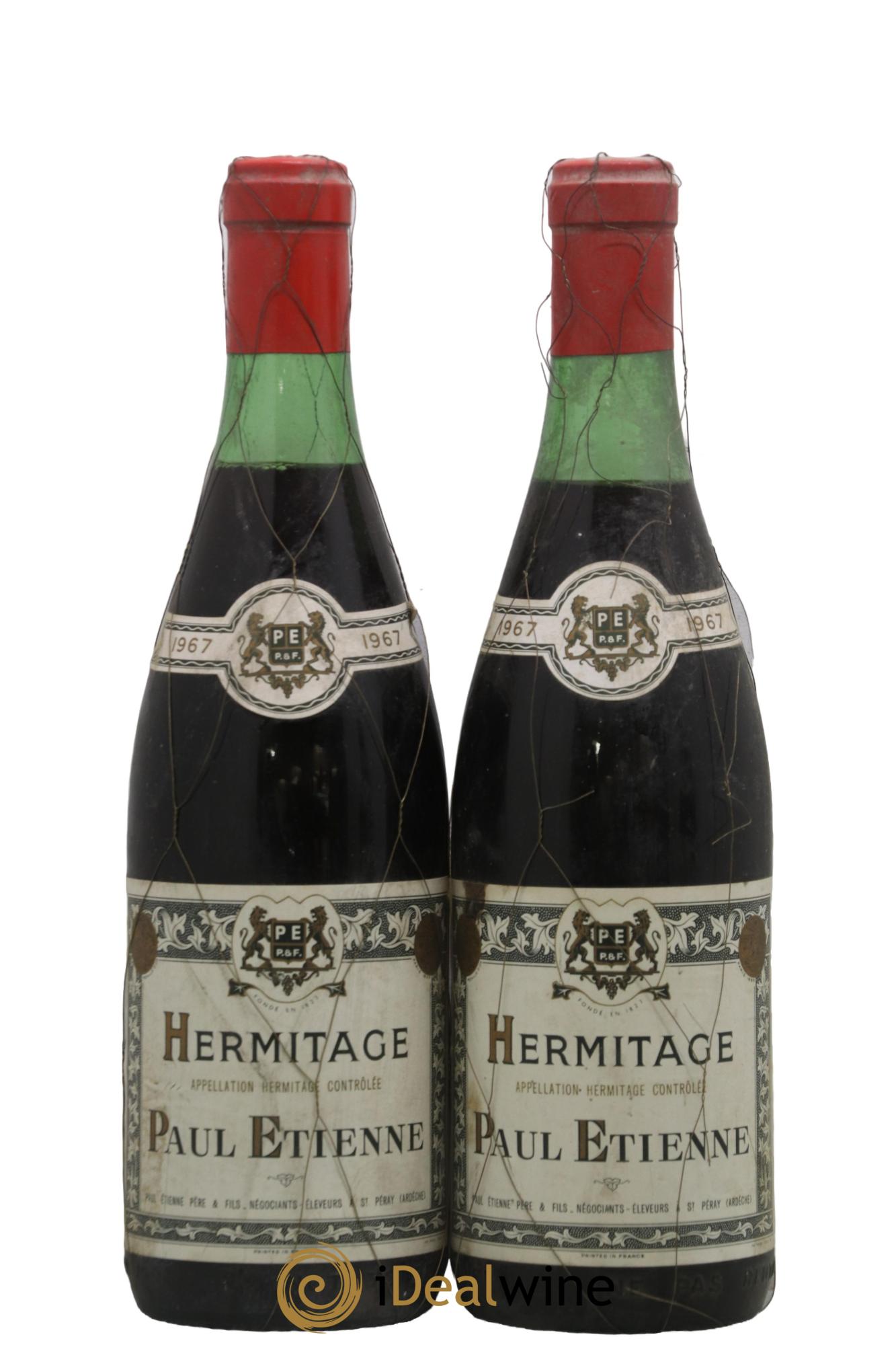 Hermitage Paul Etienne 1967 - Lot of 2 bottles - 0