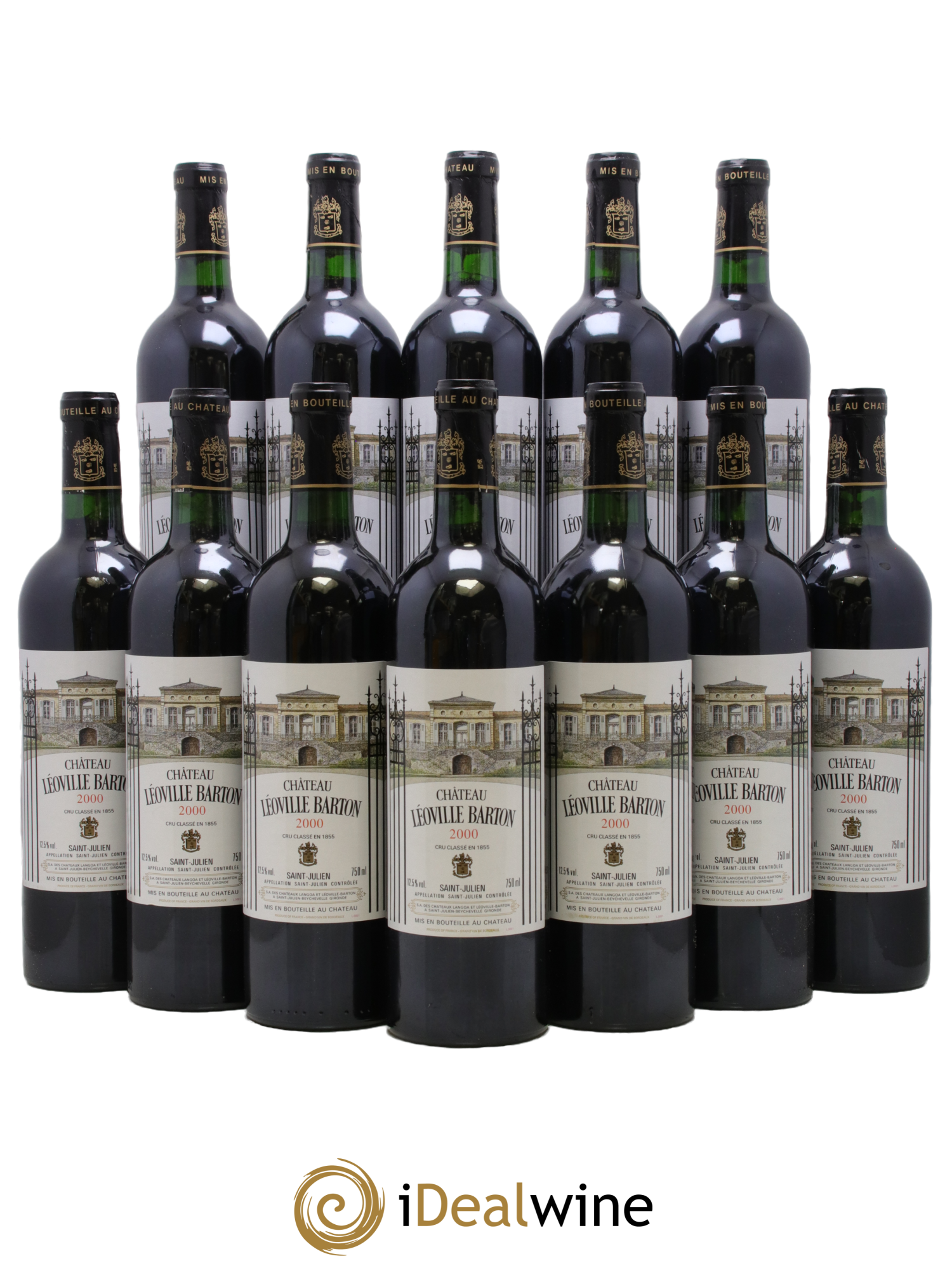 Château Léoville Barton 2ème Grand Cru Classé 2000 - Lot of 12 bottles - 0