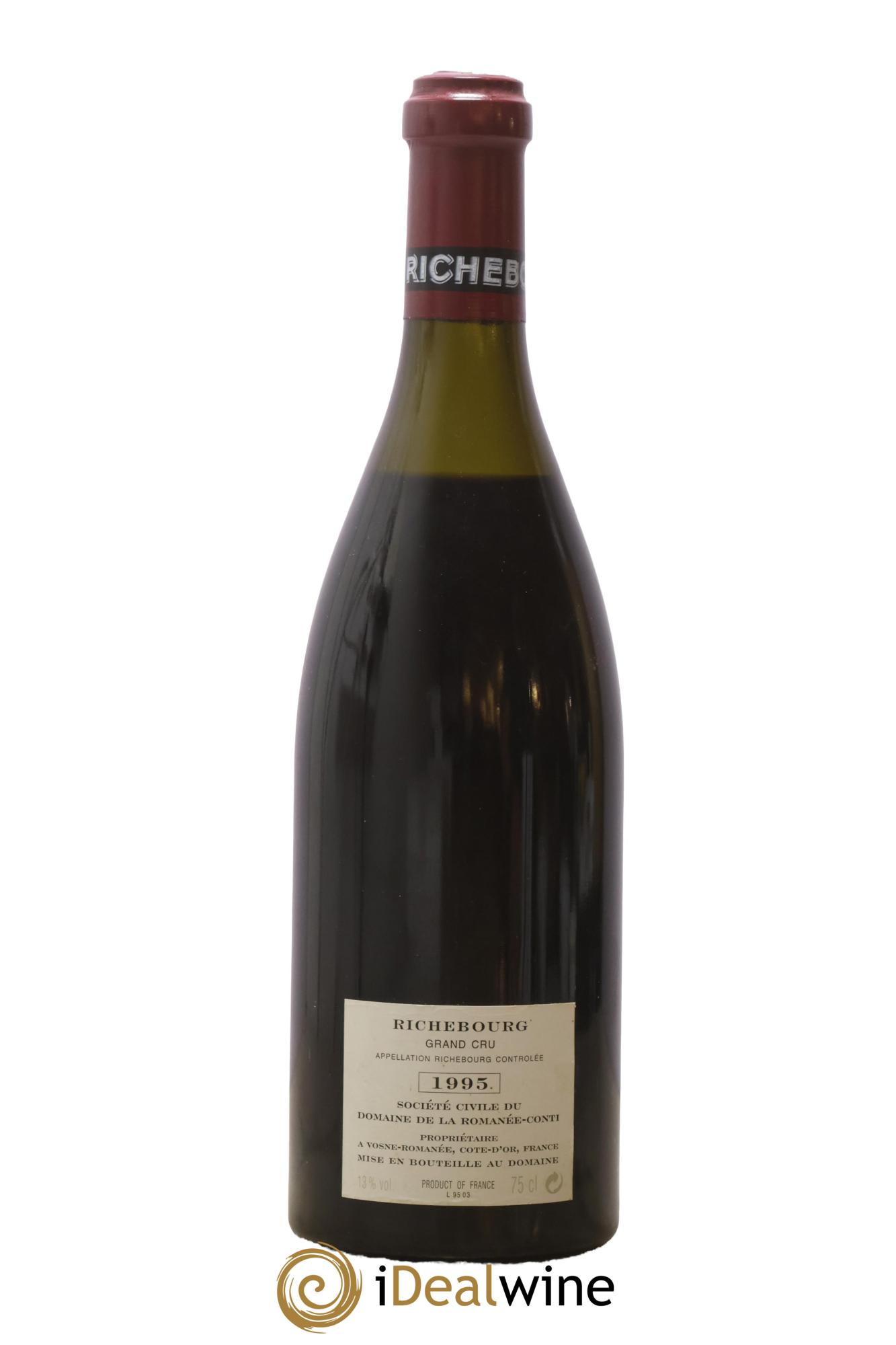 Richebourg Grand Cru Domaine de la Romanée-Conti 1995 - Lotto di 1 bottiglia - 1
