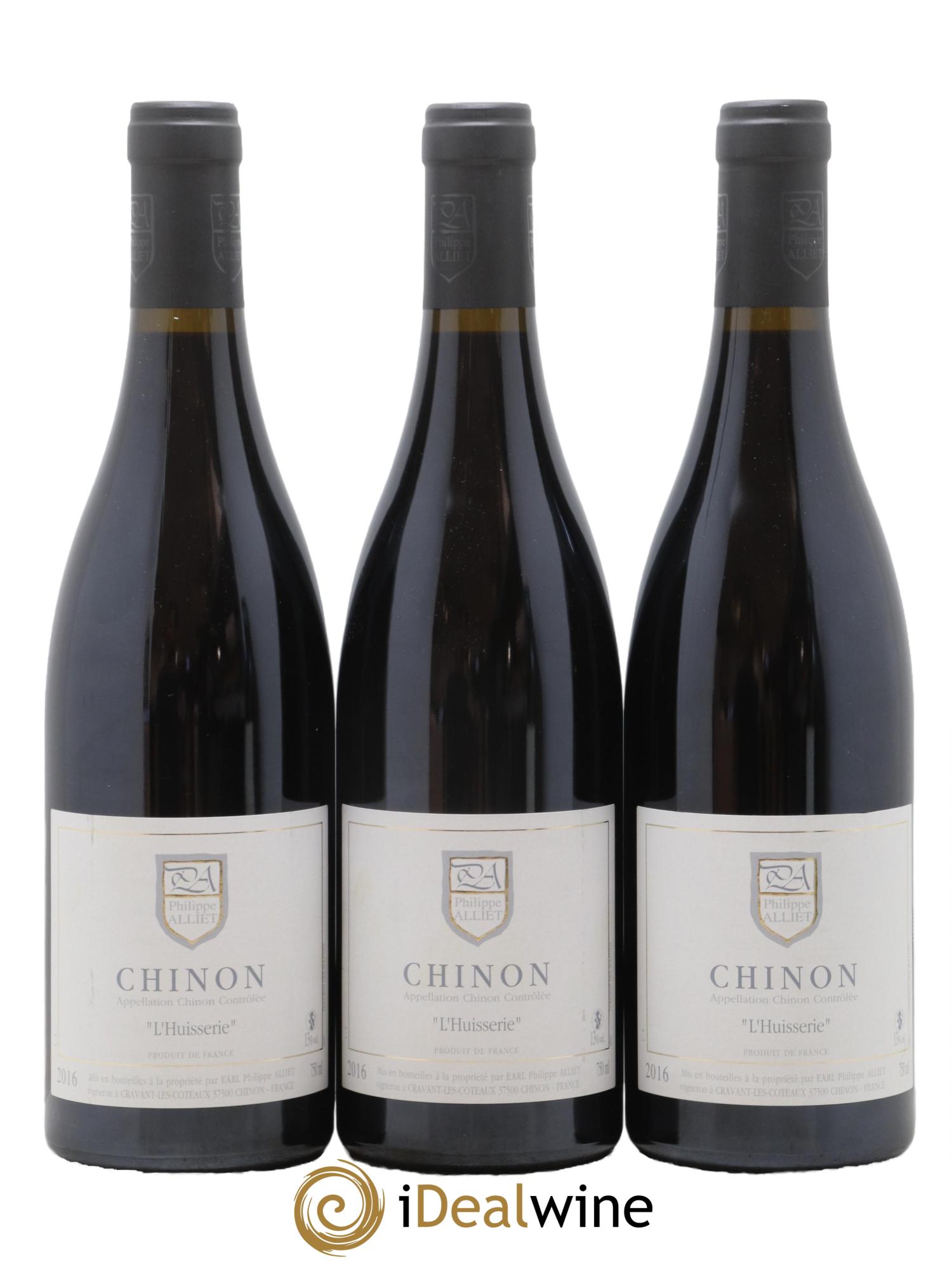Chinon L'Huisserie Philippe Alliet 2016 - Lot de 3 bouteilles - 0