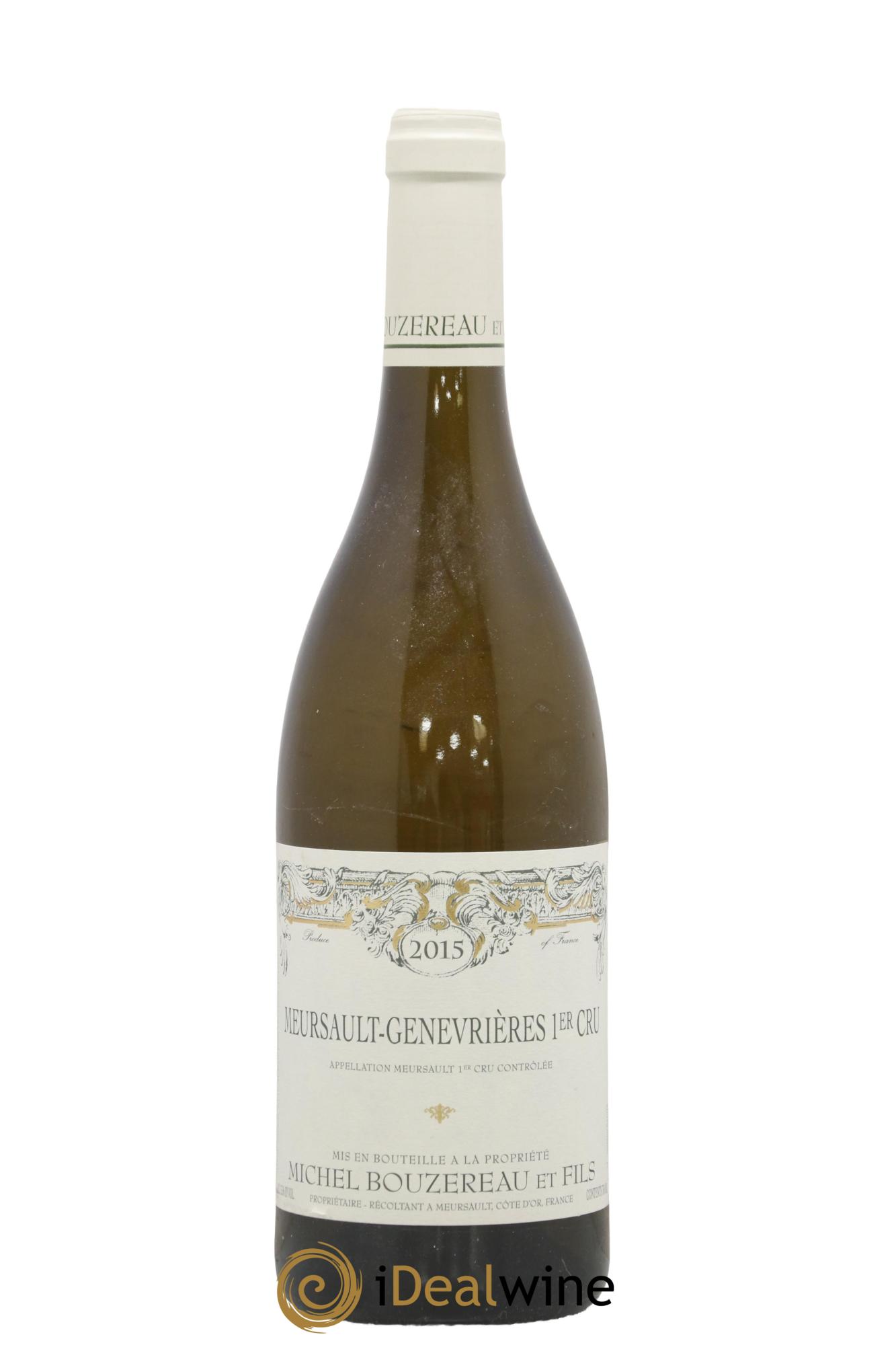 Meursault 1er Cru Les Genevrières Michel Bouzereau et Fils (Domaine) 2015 - Lot de 1 bouteille - 0