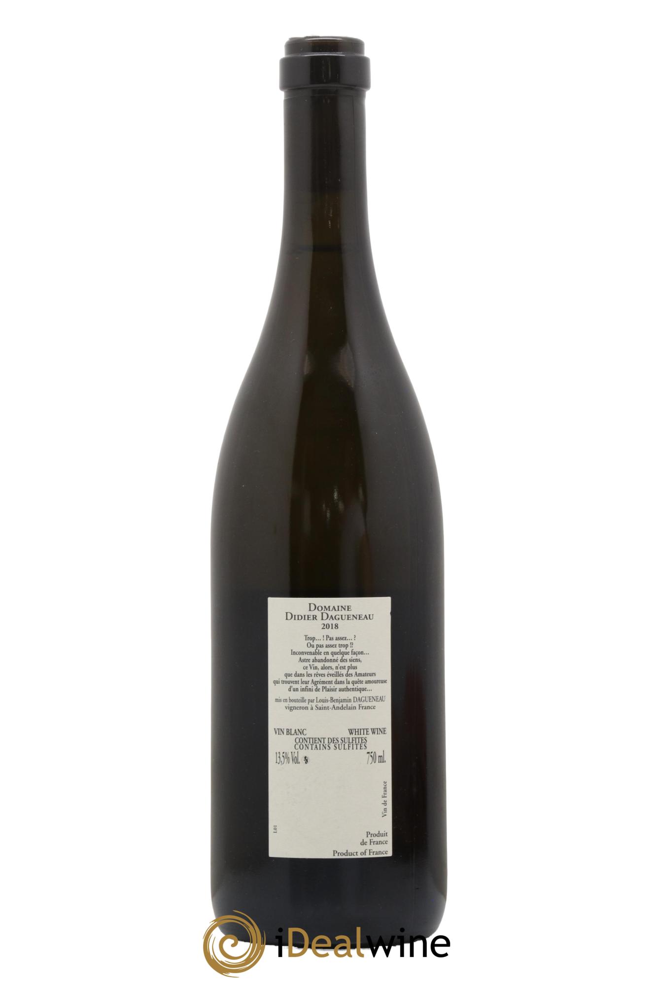 Pouilly-Fumé Buisson Renard Dagueneau (Domaine Didier - Louis-Benjamin) 2018 - Lot of 1 bottle - 1