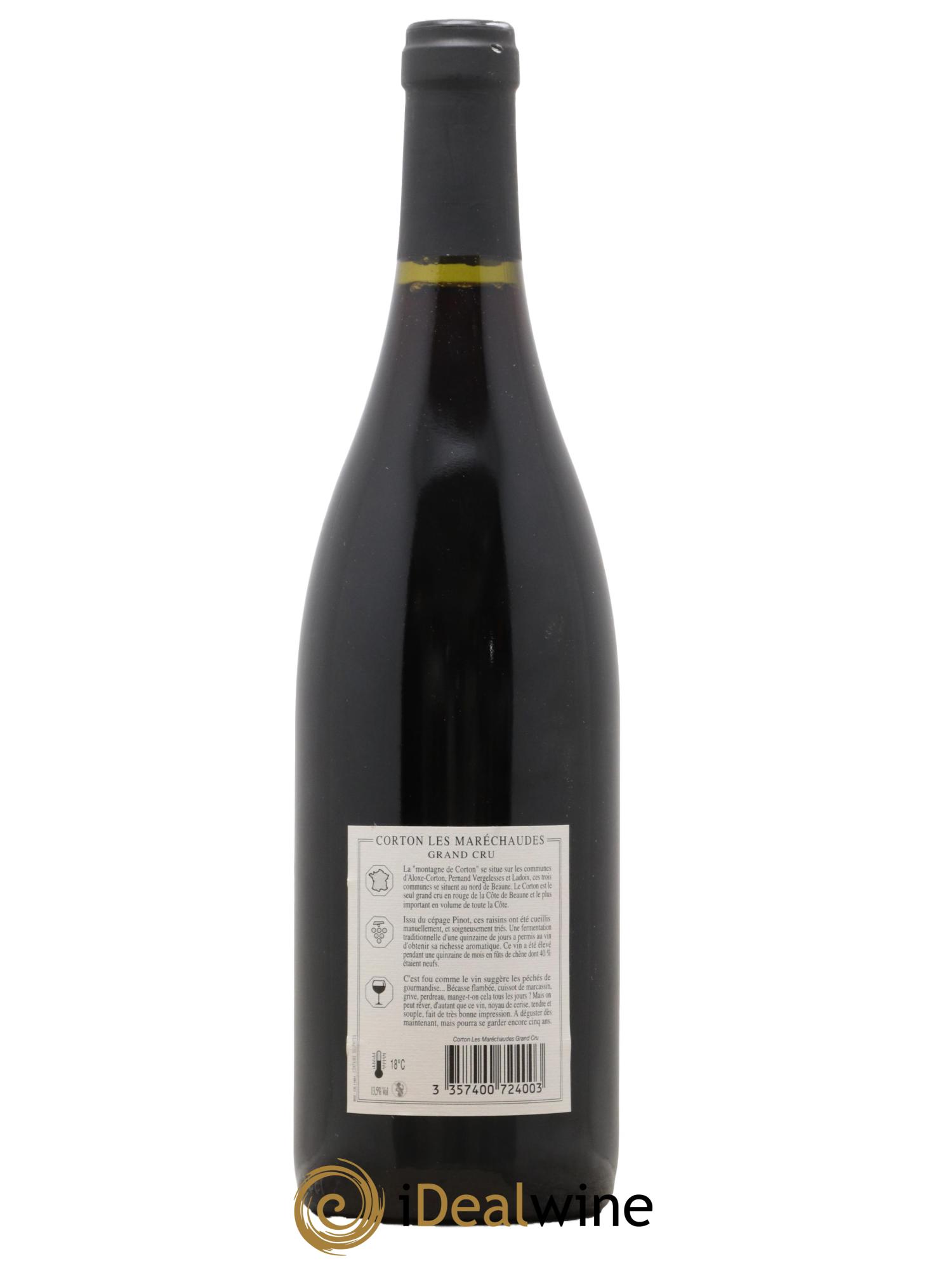 Corton Grand Cru Les Maréchaudes Domaine Marguerite Carillon 2011 - Lot de 1 bouteille - 1