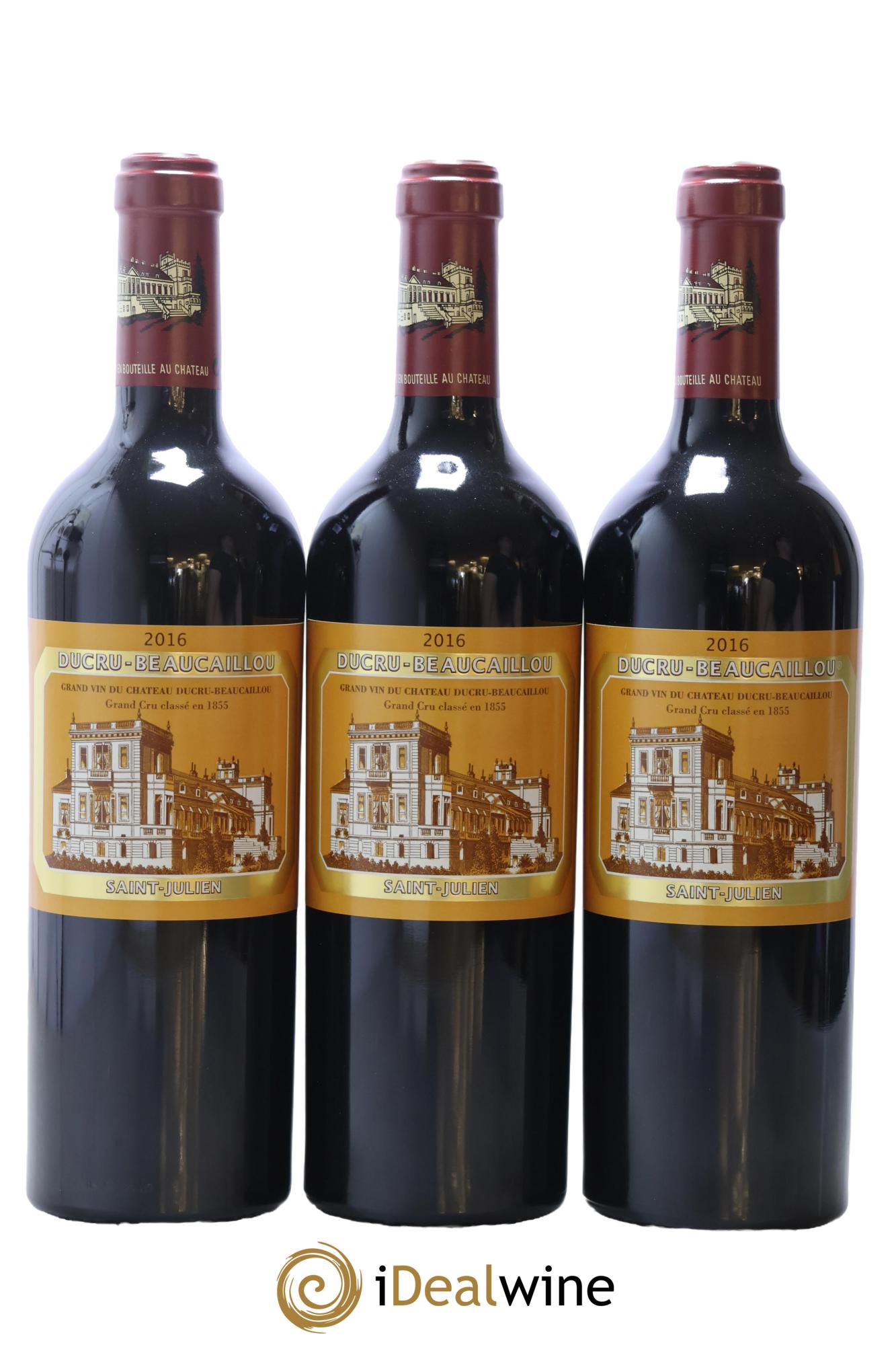 Château Ducru Beaucaillou 2ème Grand Cru Classé 2016 - Lotto di 3 bottiglie - 0