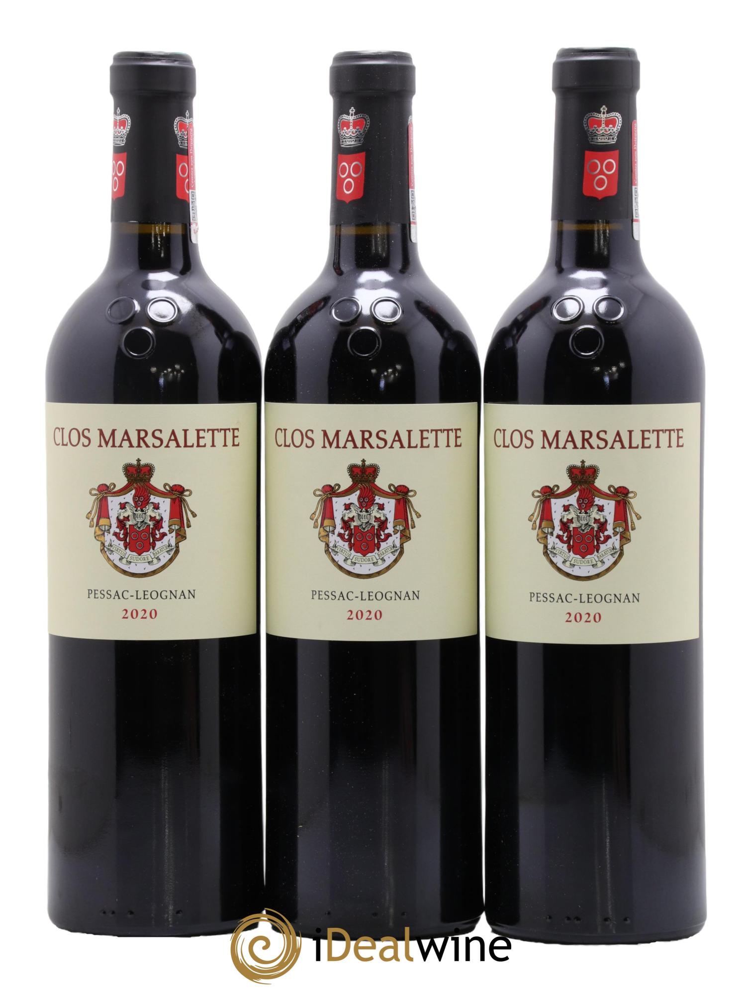 Pessac-Léognan Clos Marsalette 2020 - Posten von 3 Flaschen - 0
