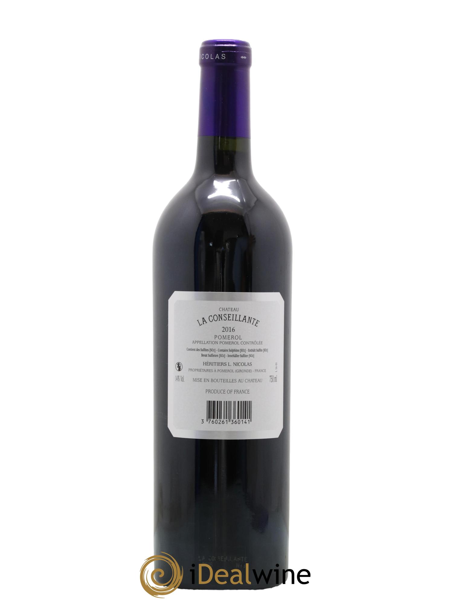 Château la Conseillante 2016 - Lot de 1 bouteille - 2