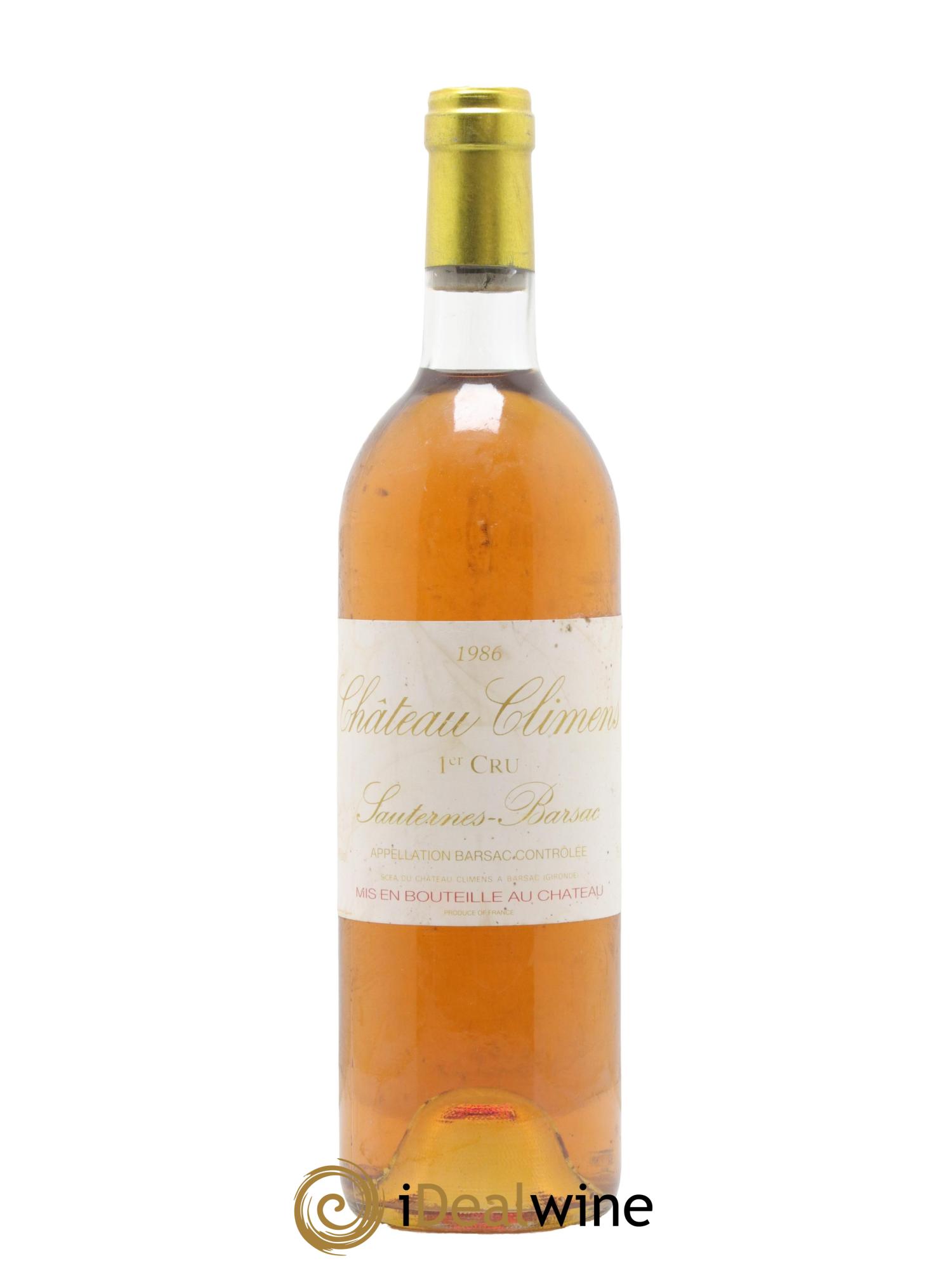 Château Climens 1er Grand Cru Classé 1986 - Lotto di 1 bottiglia - 0
