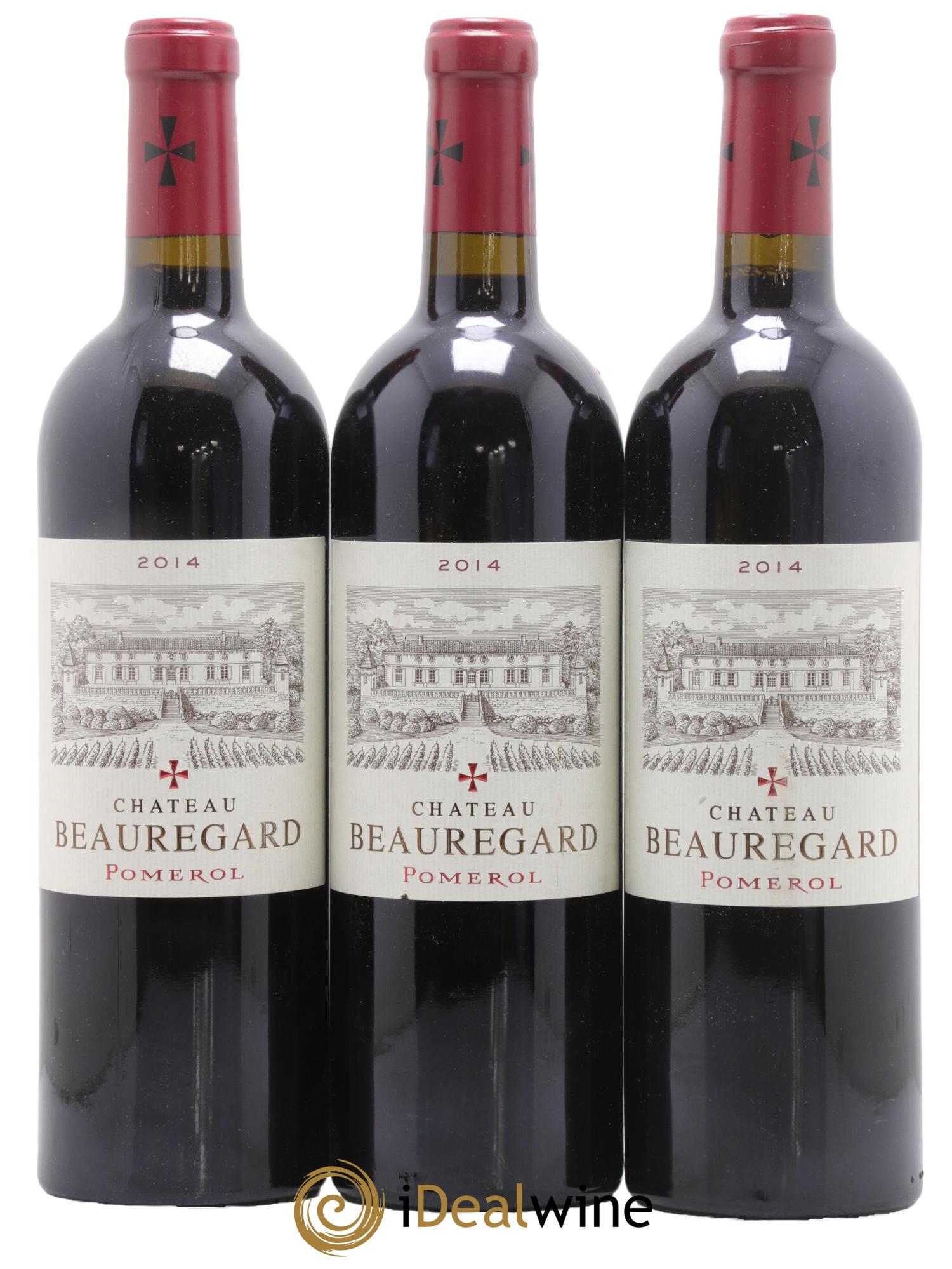 Château Beauregard 2014 - Lotto di 3 bottiglie - 0