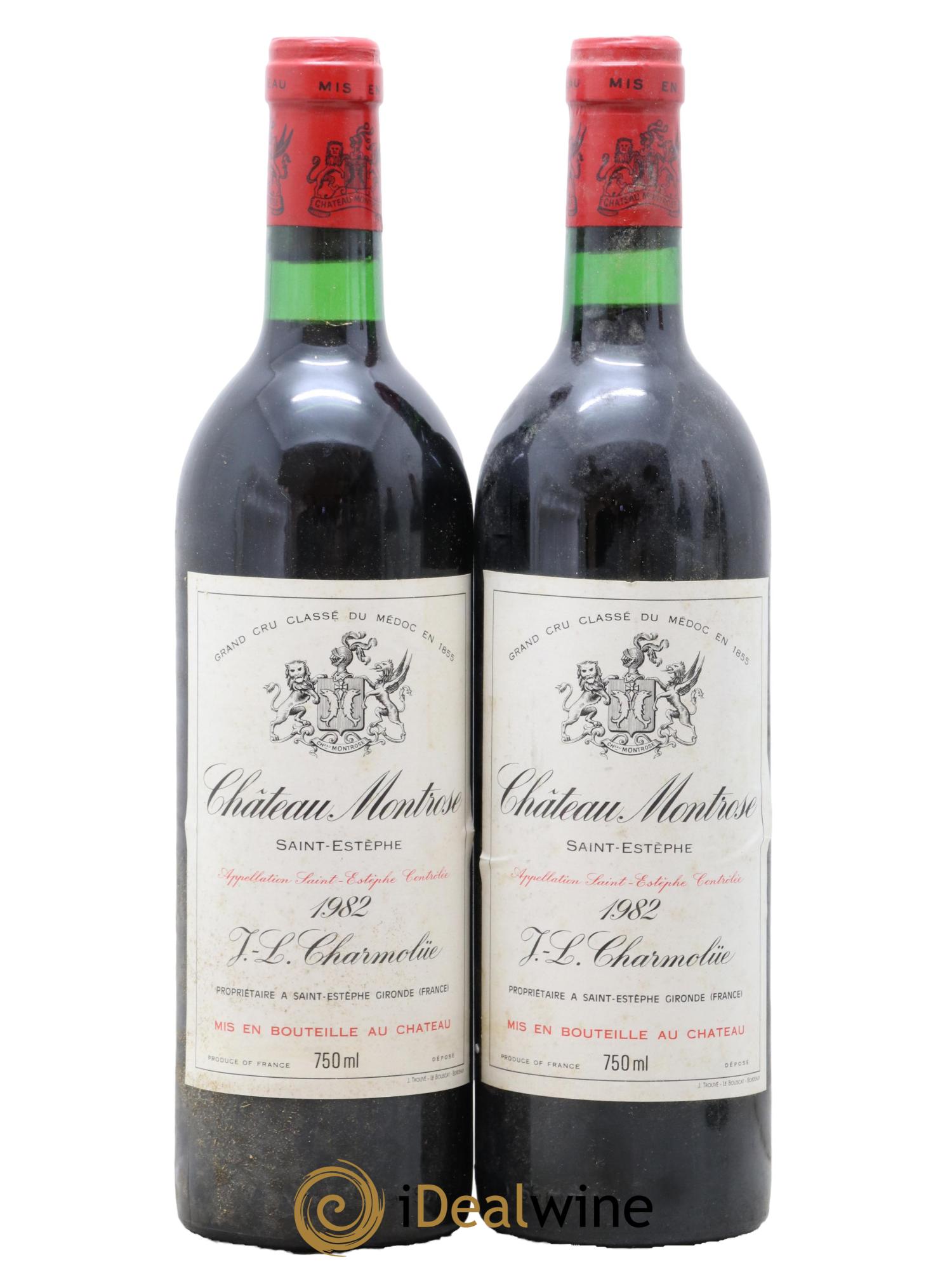 Château Montrose 2ème Grand Cru Classé 1982 - Lot de 2 bouteilles - 0