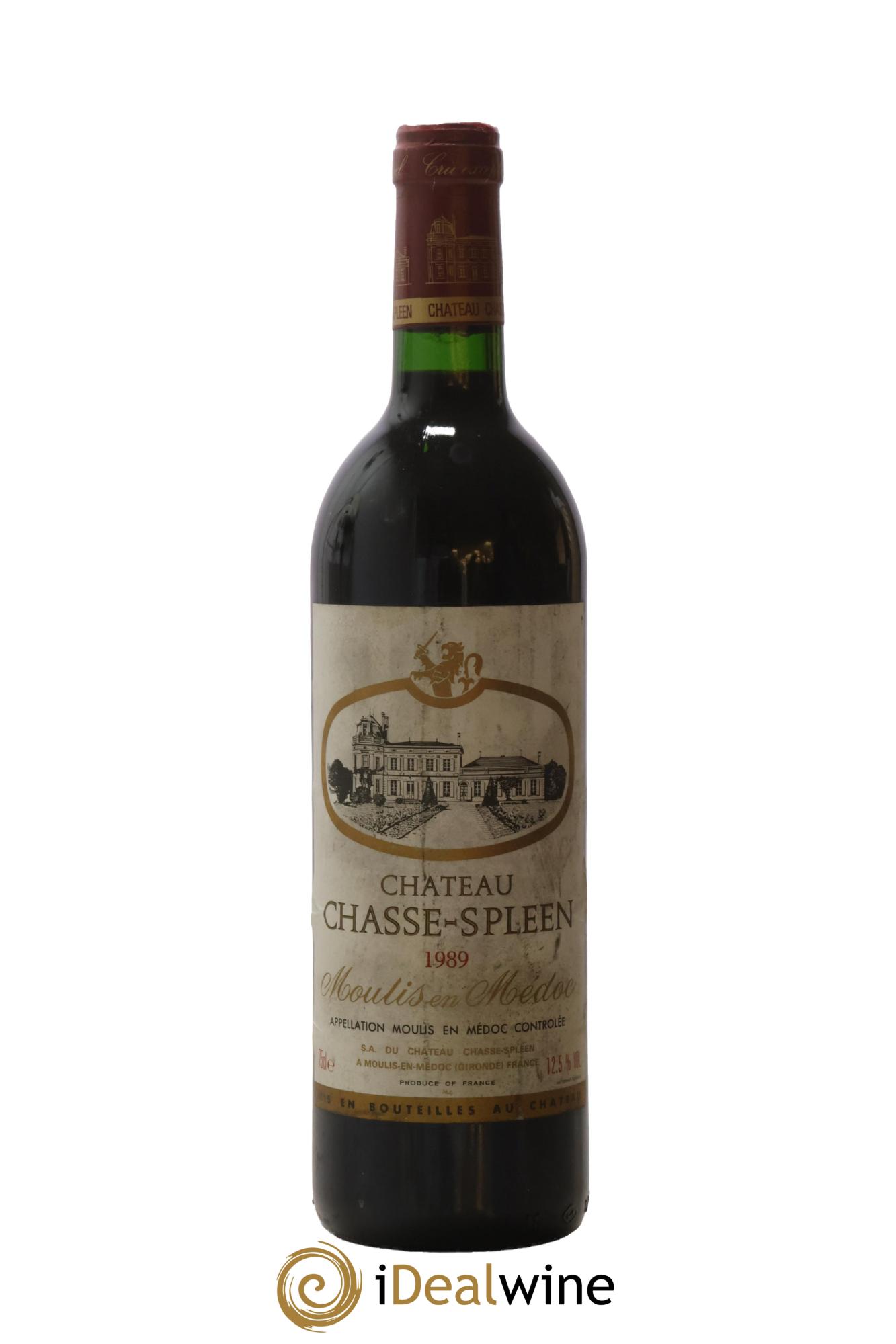 Château Chasse Spleen 1989 - Lot de 1 bouteille - 0
