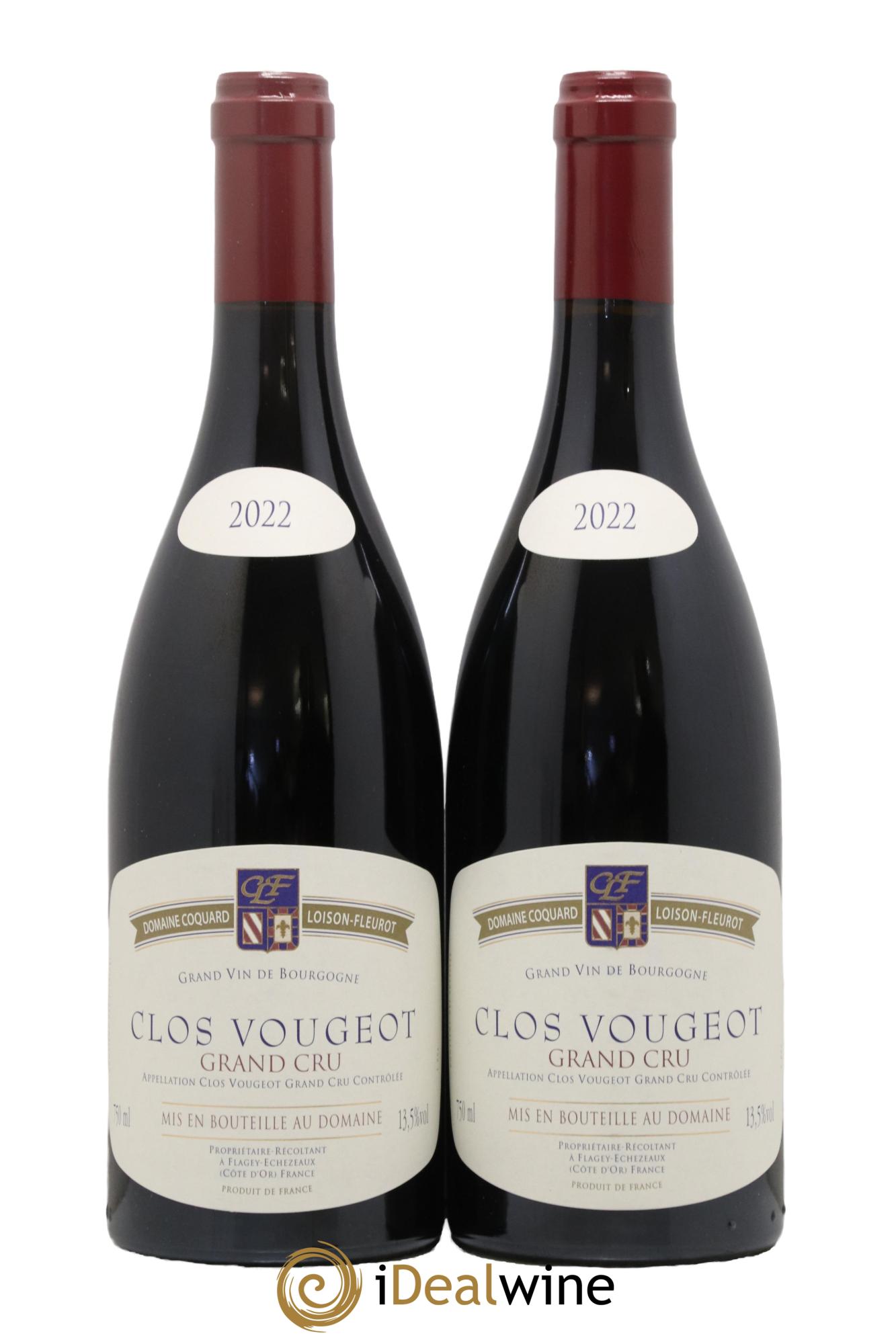 Clos de Vougeot Grand Cru Coquard Loison-Fleurot 2022 - Posten von 2 Flaschen - 0
