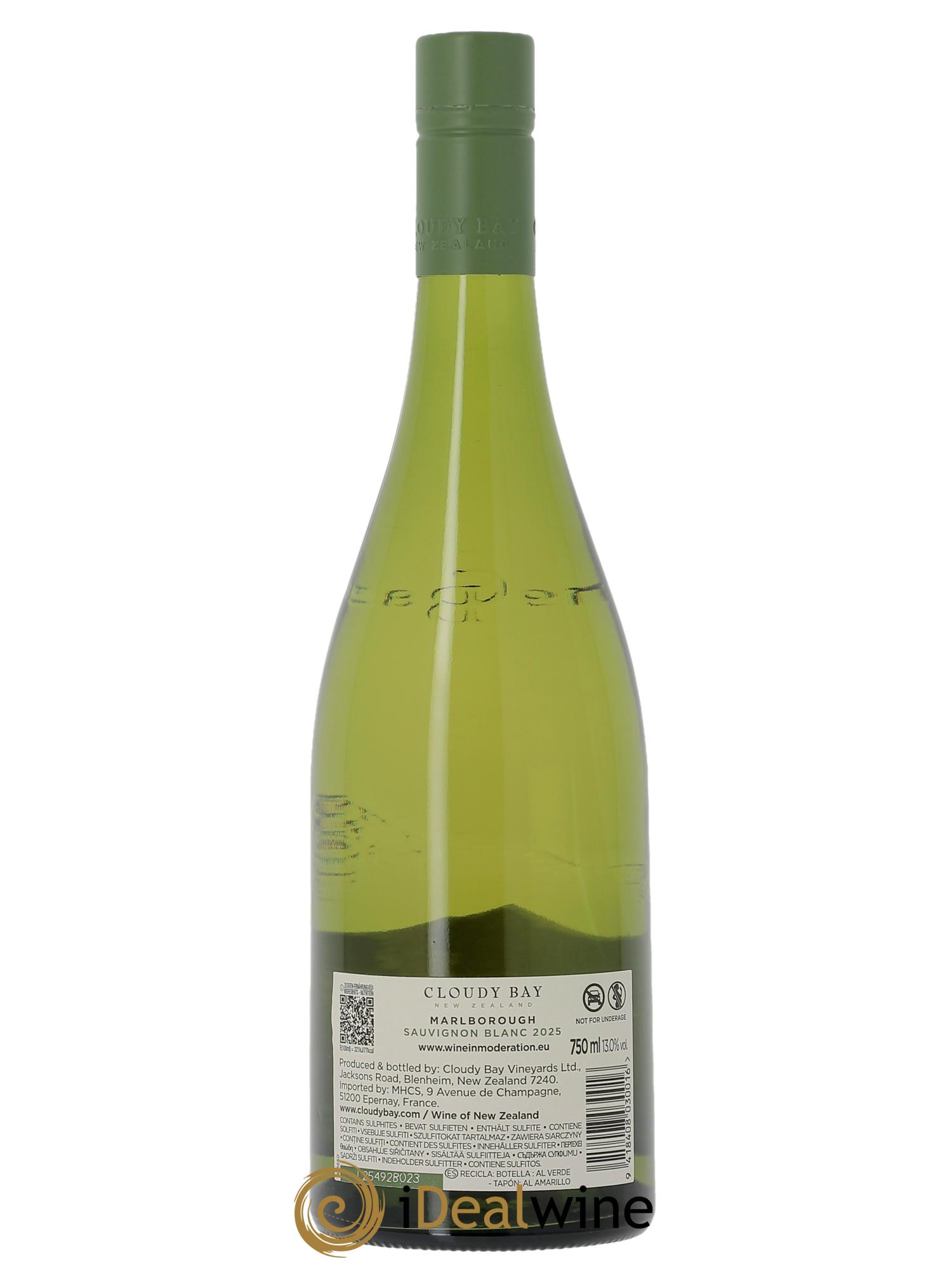 Nouvelle Zélande Cloudy Bay Sauvignon Blanc 2025 - Lot de 1 bouteille - 1