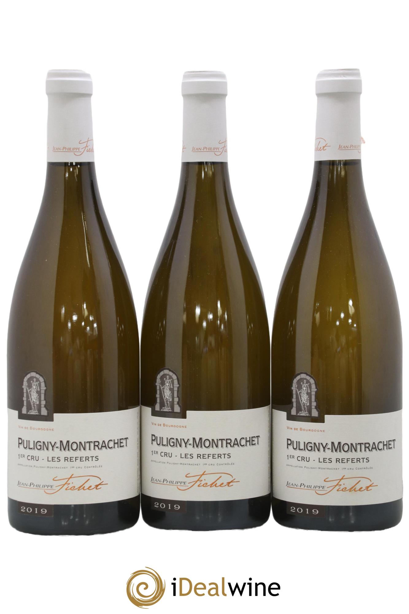 Puligny-Montrachet 1er Cru Les Referts Jean-Philippe Fichet 2019 - Lot de 3 bouteilles - 0