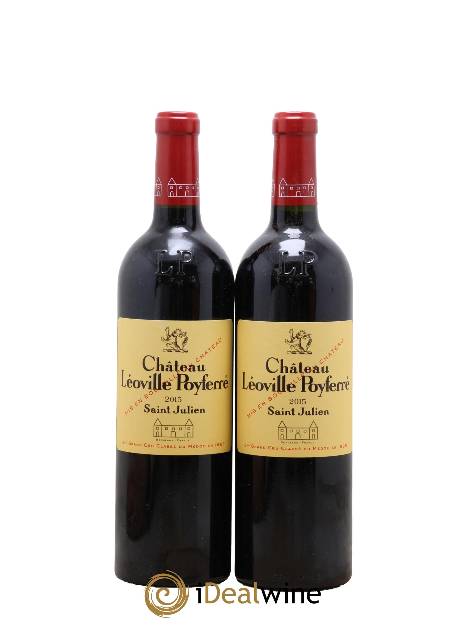 Château Léoville Poyferré 2ème Grand Cru Classé 2015 - Posten von 2 Flaschen - 0