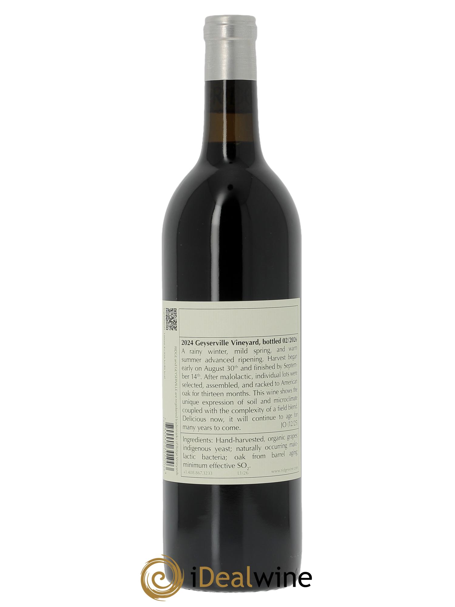 Alexander Valley Geyserville Ridge Vineyards  2024 - Lote de 1 botella - 1