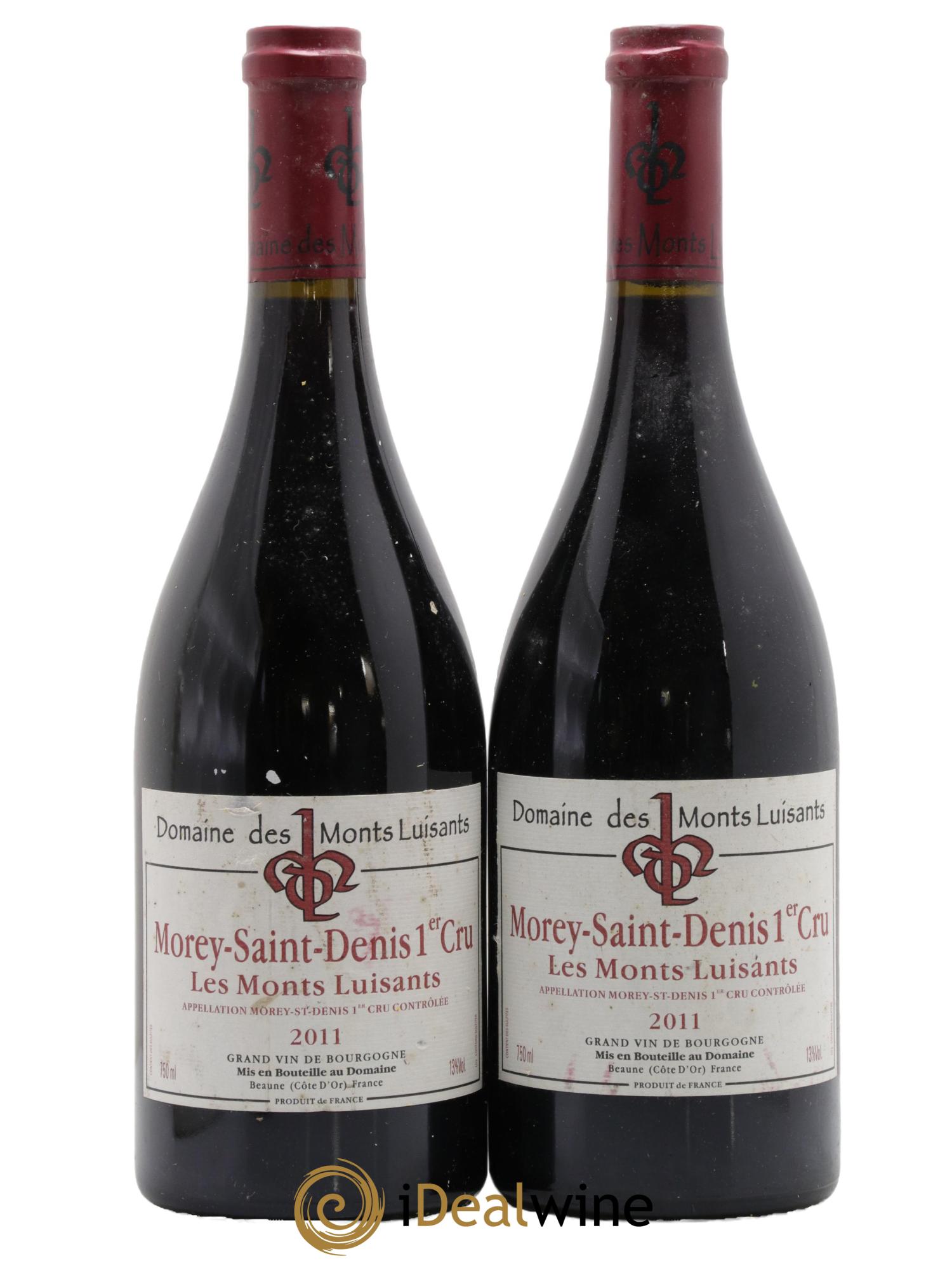 Morey Saint-Denis 1er Cru Les Monts Luisants Domaines Des Monts Luisant 2011 - Posten von 2 Flaschen - 0