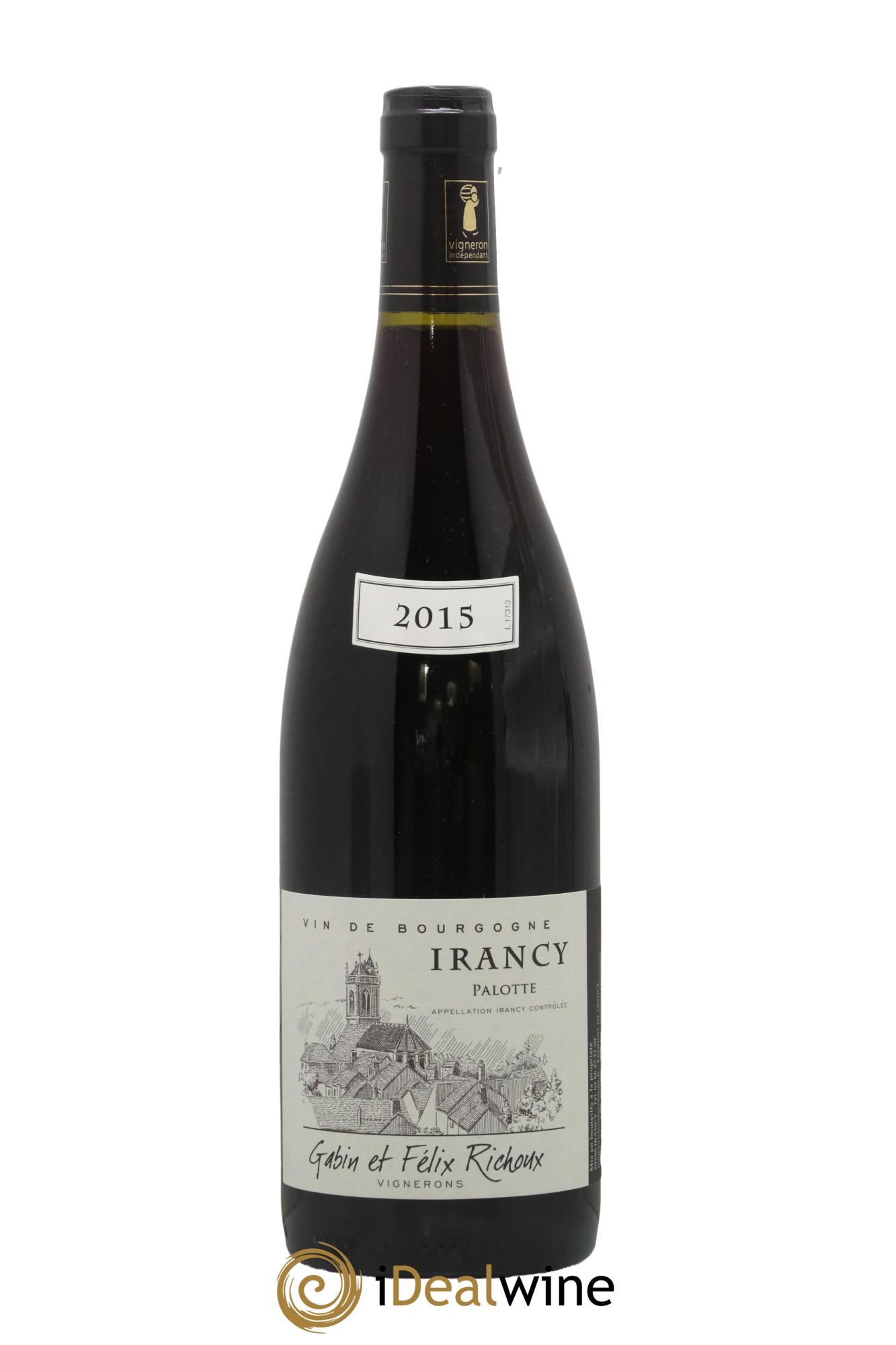 Irancy Palotte Gabin et Félix Richoux 2015 - Lot de 1 bouteille - 0