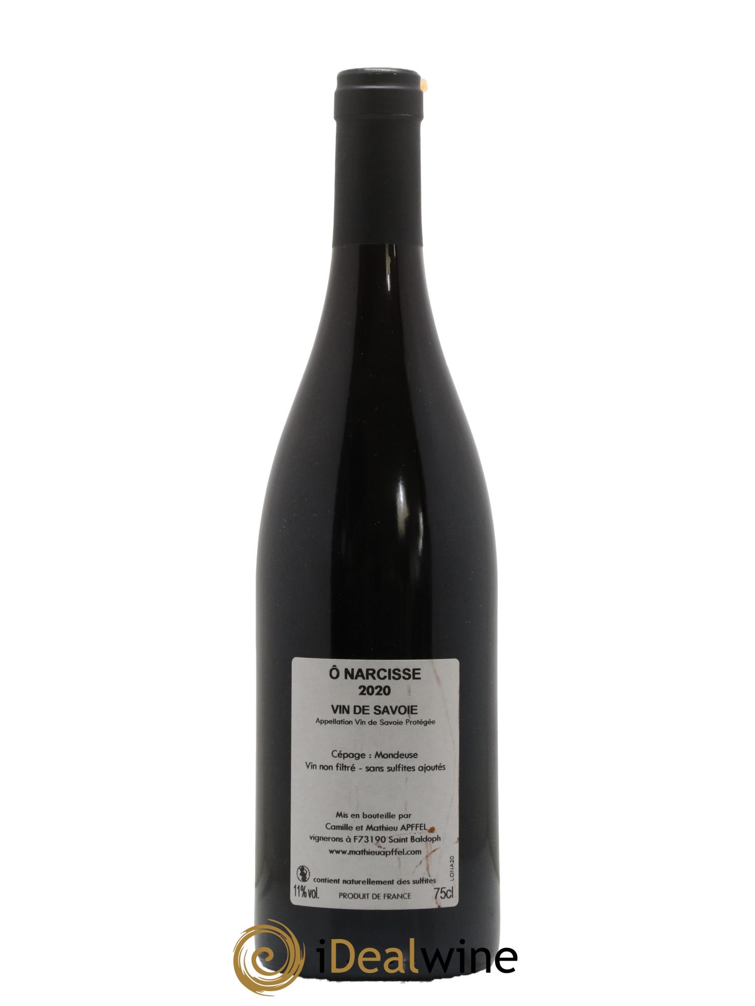 Vin de Savoie O Narcisse Mathieu Apffel 2020 - Lot de 1 bouteille - 1