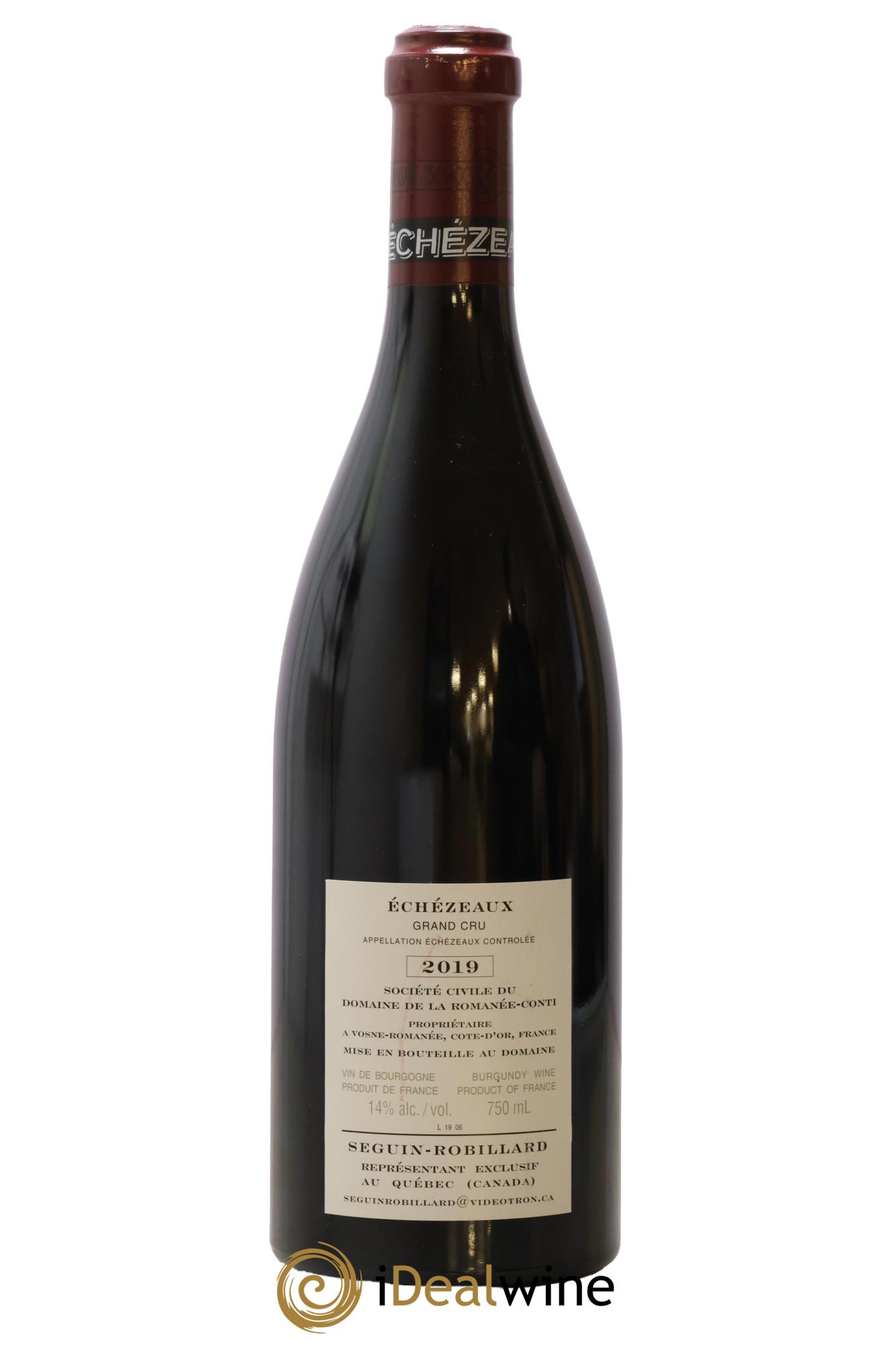Echezeaux Grand Cru Domaine de la Romanée-Conti 2019 - Lot of 1 bottle - 1