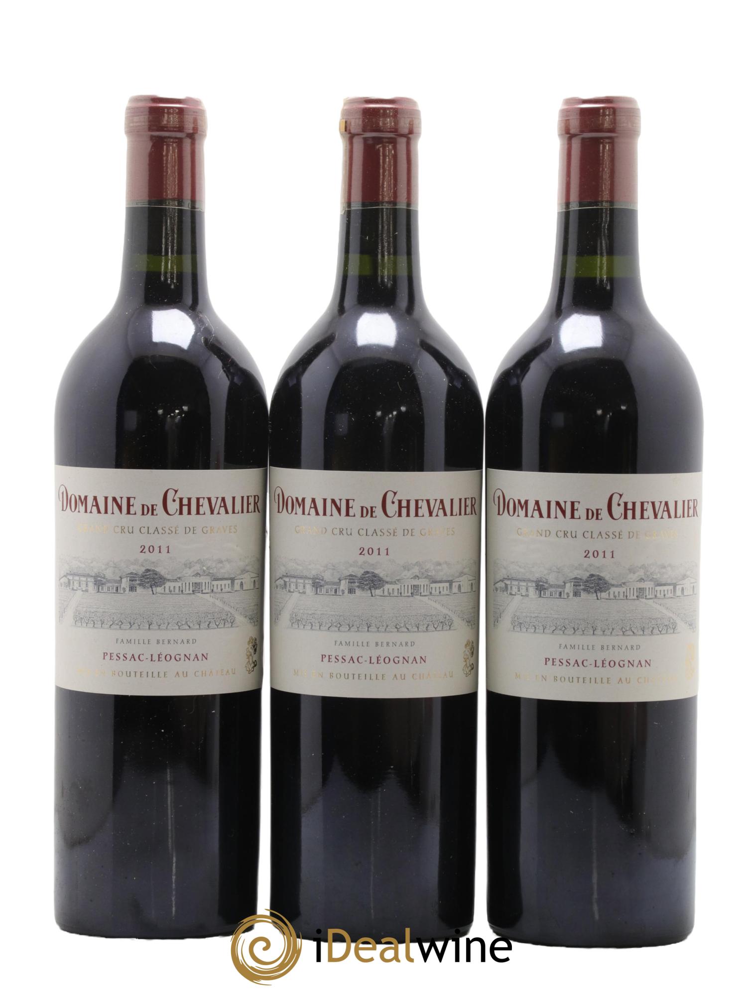 Domaine de Chevalier Cru Classé de Graves 2011 - Lot de 3 bouteilles - 0