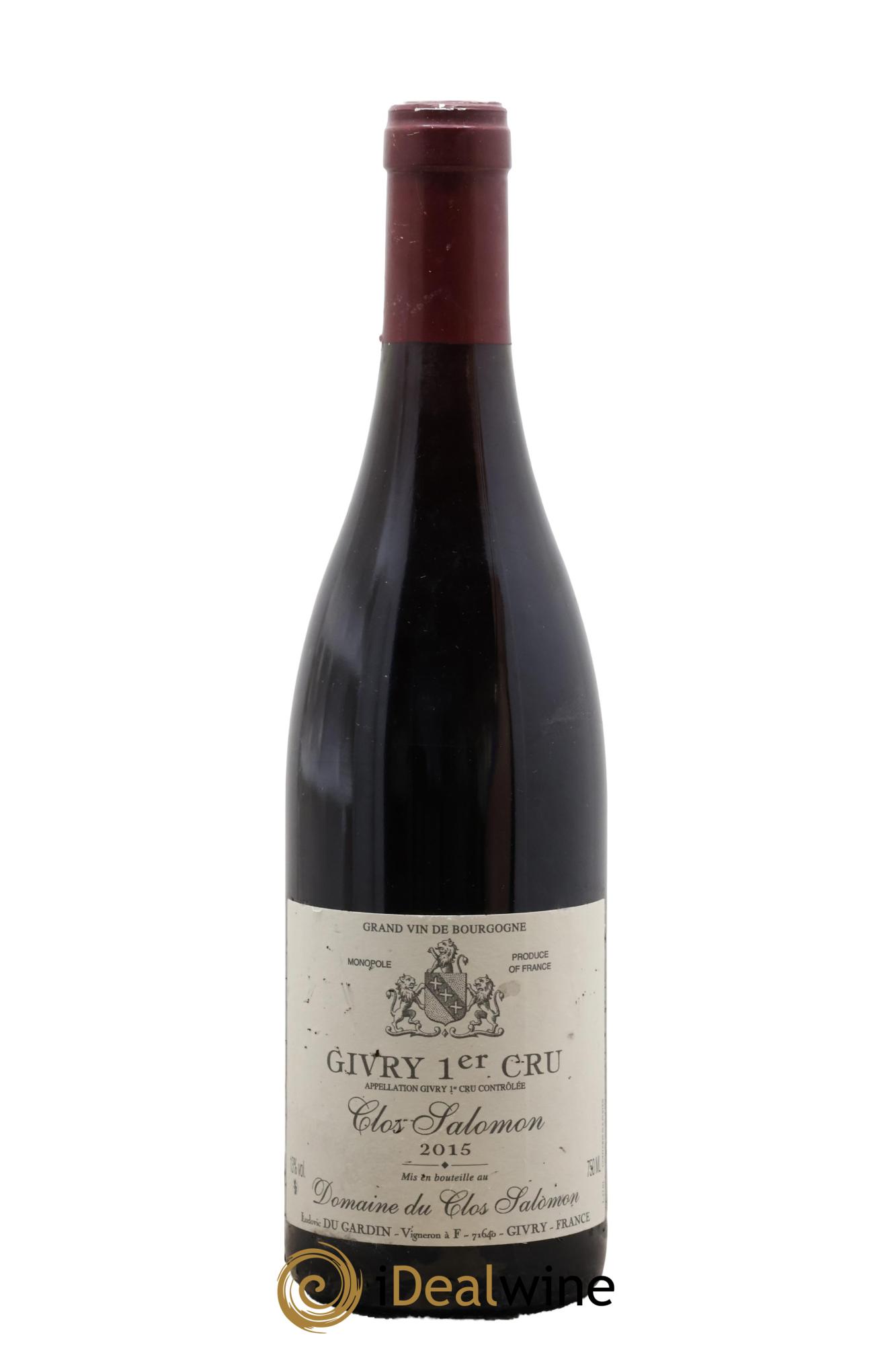 Givry 1er Cru Clos Salomon Clos Salomon 2015 - Lot of 1 bottle - 0