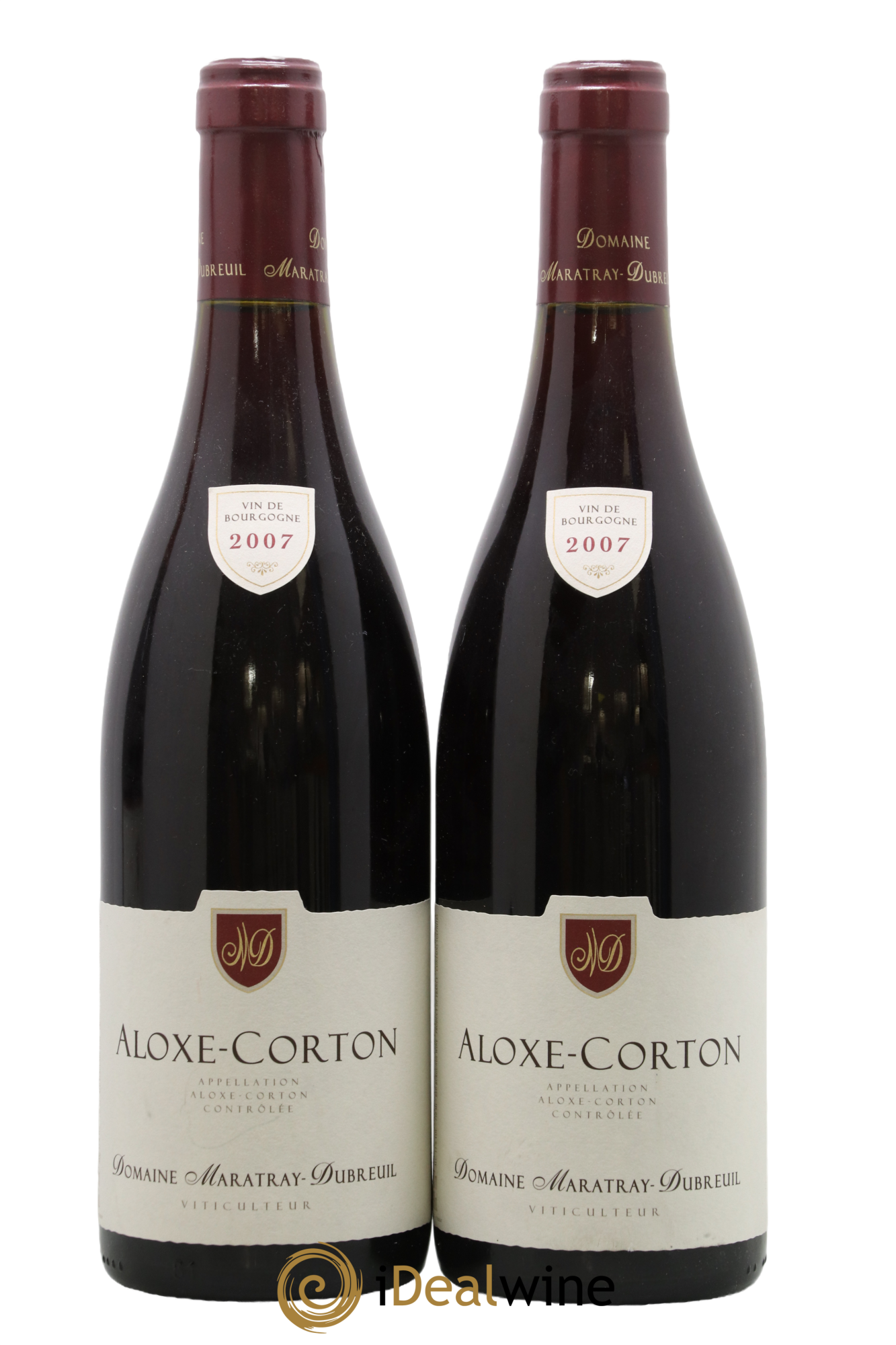 Aloxe-Corton Maratray-Dubreuil 2007 - Lot de 2 bouteilles - 0