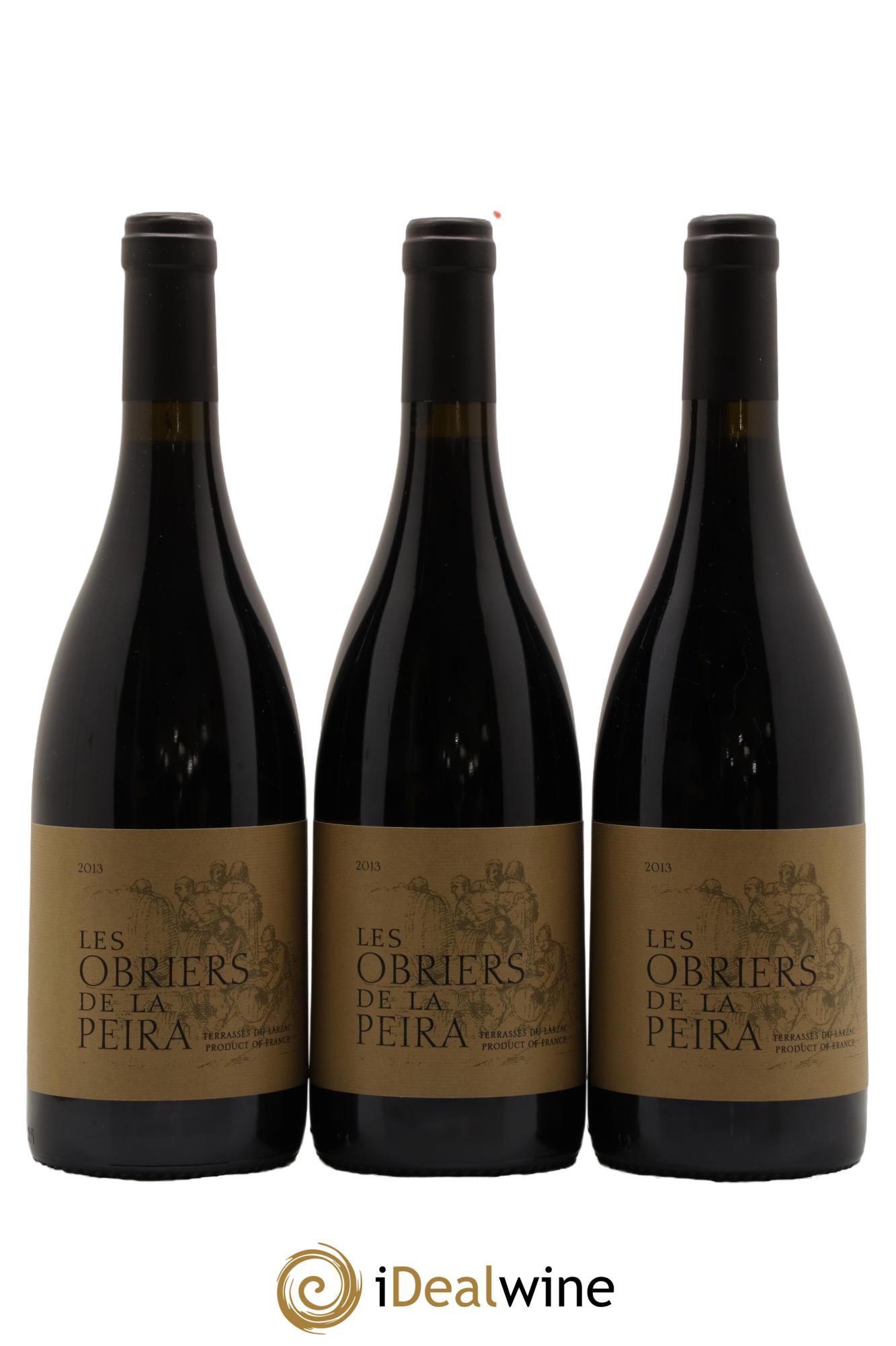 Terrasses du Larzac Domaine de La Pèira en Damaisèla Les Obriers de la Pèira Karine Ahton et Robert Dougan 2013 - Lot de 3 bouteilles - 0