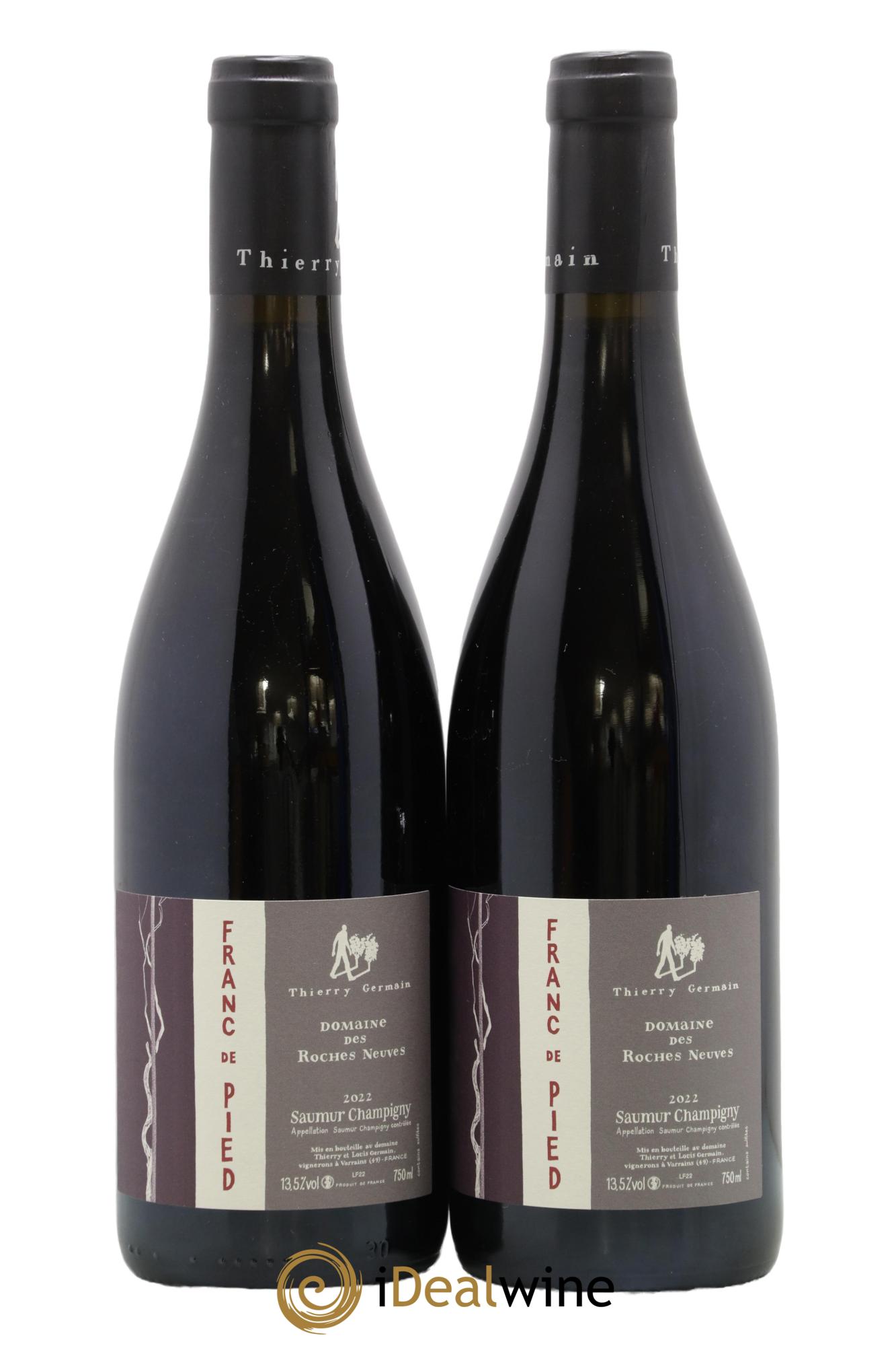 Saumur-Champigny Franc de pied Domaine des Roches Neuves - Thierry Germain 2022 - Lot de 2 bouteilles - 0
