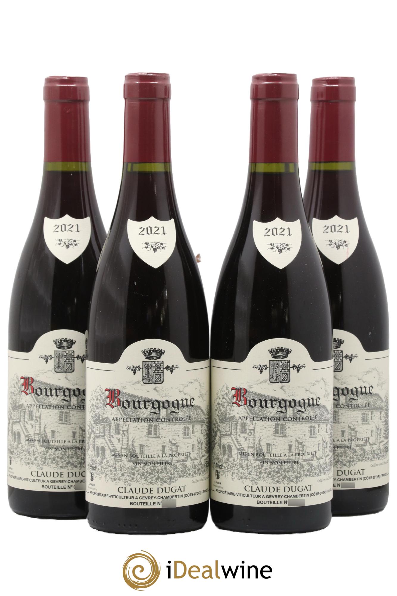 Bourgogne Claude Dugat 2021 - Posten von 4 Flaschen - 0