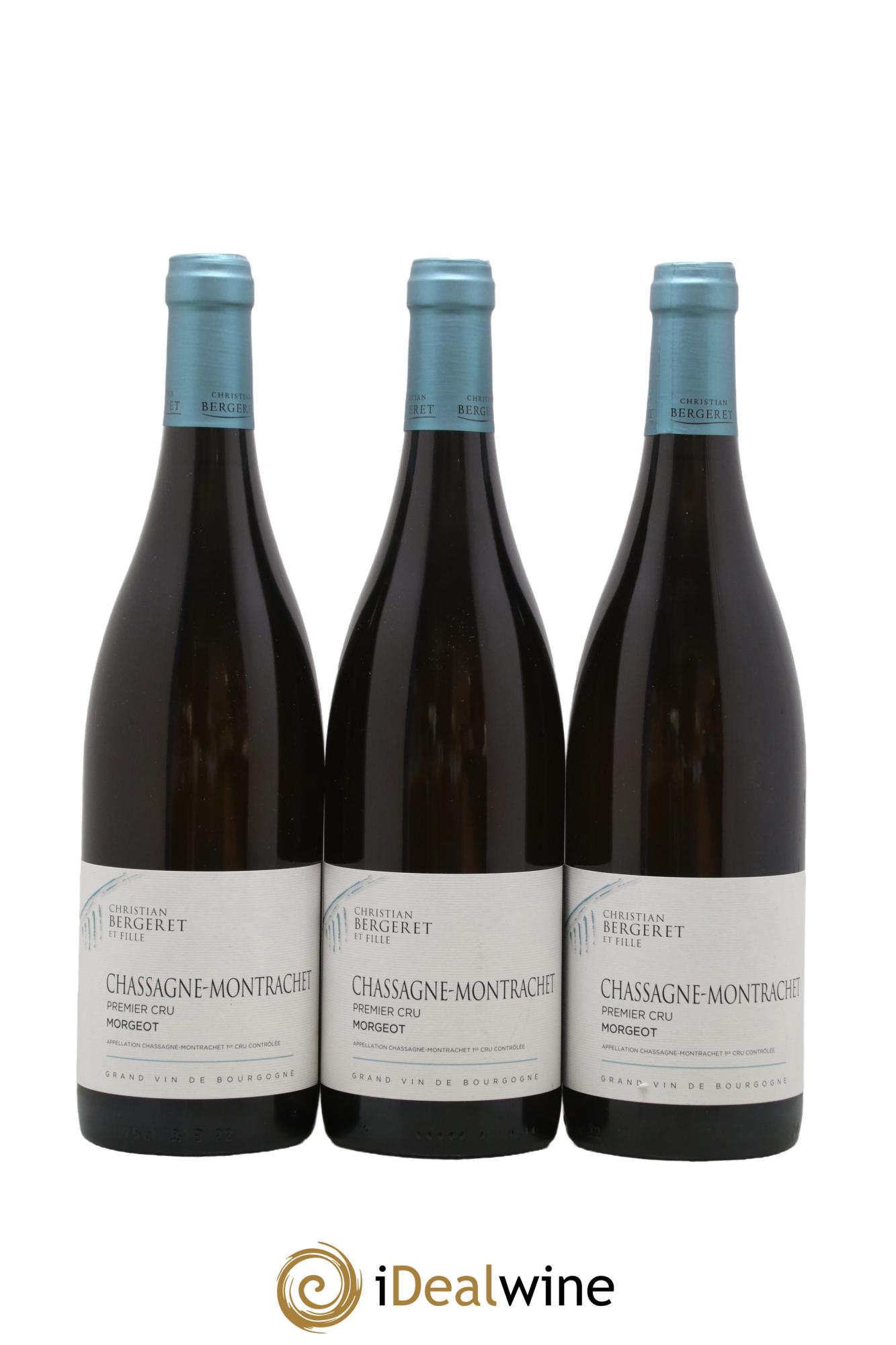 Chassagne-Montrachet 1er Cru Les Morgeots Bergeret 2021 - Lot de 3 bouteilles - 0