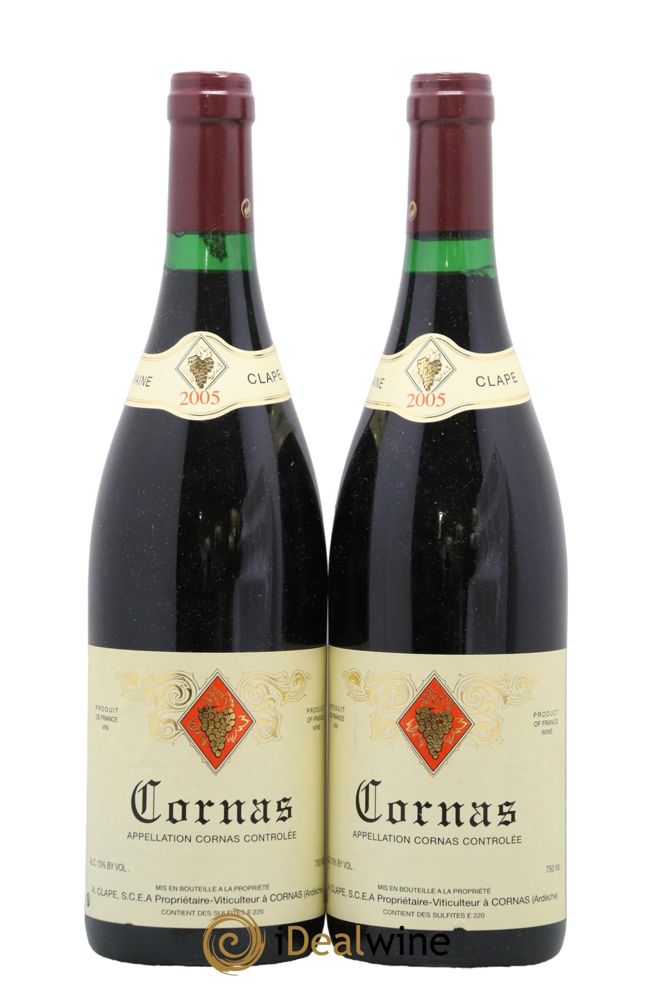 Cornas Auguste Clape 2005 - Lot of 2 bottles - 0