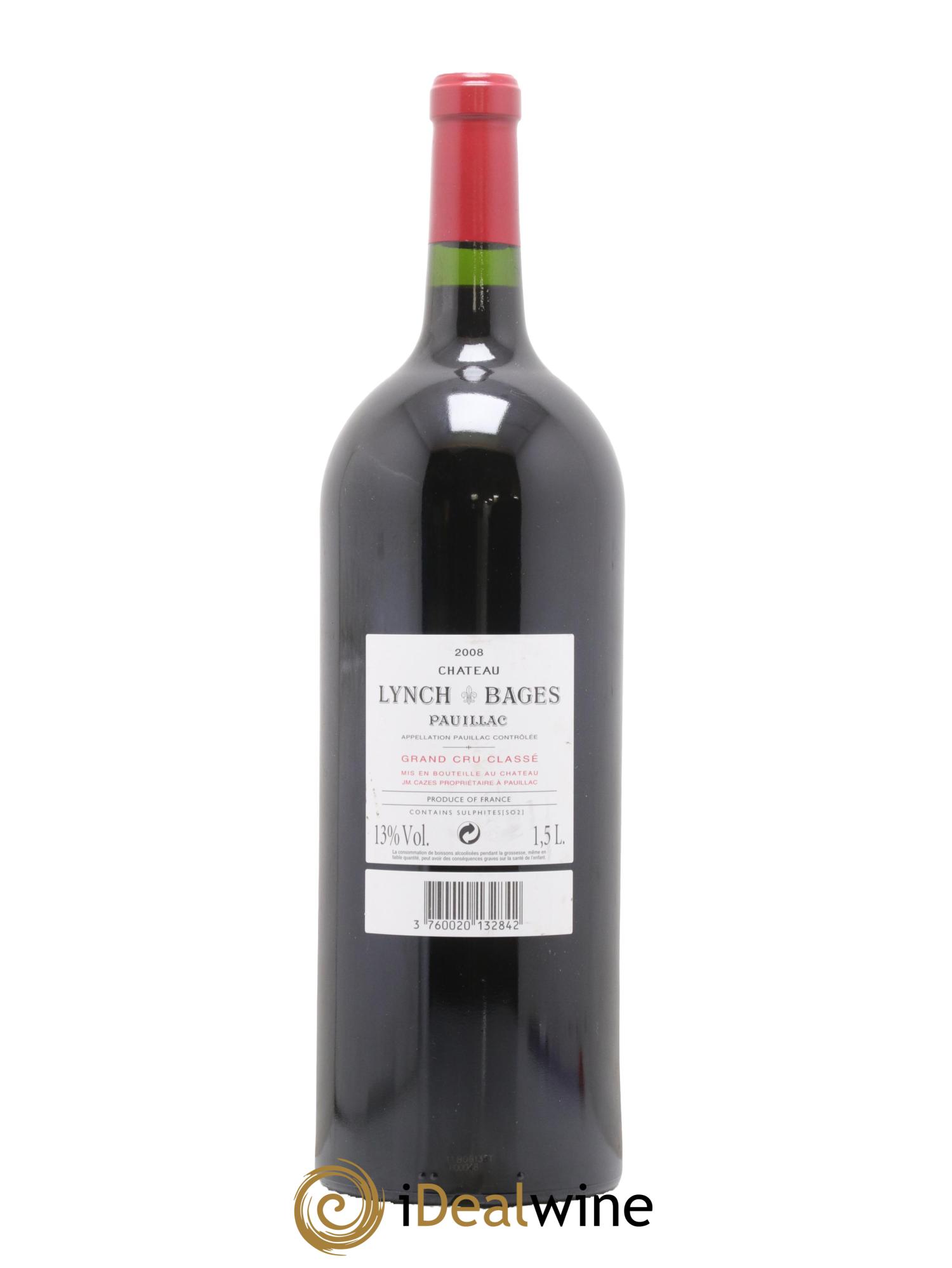 Château Lynch Bages 5ème Grand Cru Classé 2008 - Lotto di 1 magnum - 1