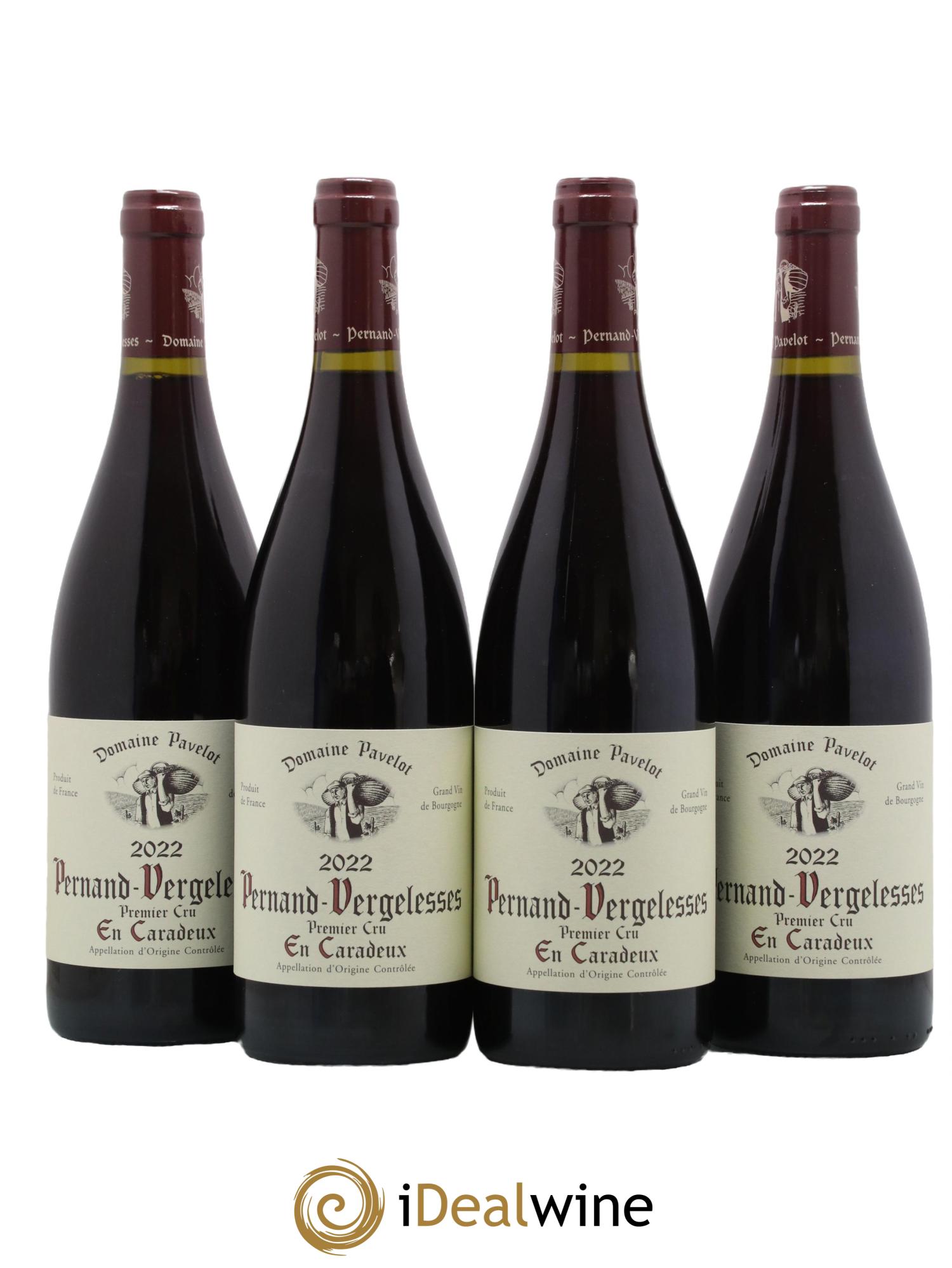 Pernand-Vergelesses 1er Cru En Caradeux Domaine Pavelot 2022 - Lot de 4 bouteilles - 0