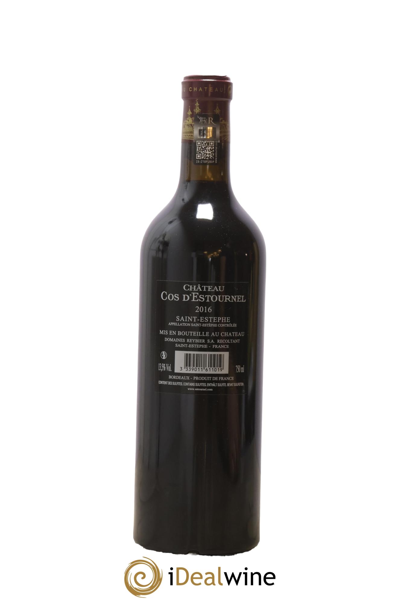 Cos d'Estournel 2ème Grand Cru Classé 2016 - Lot of 1 bottle - 1
