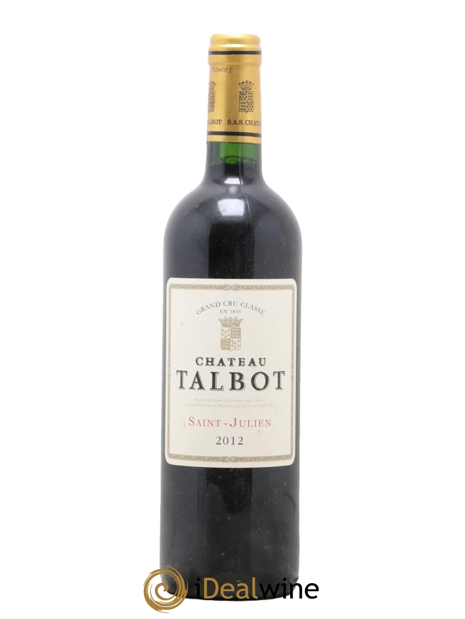 Château Talbot 4ème Grand Cru Classé 2012 - Lot de 1 bouteille - 0