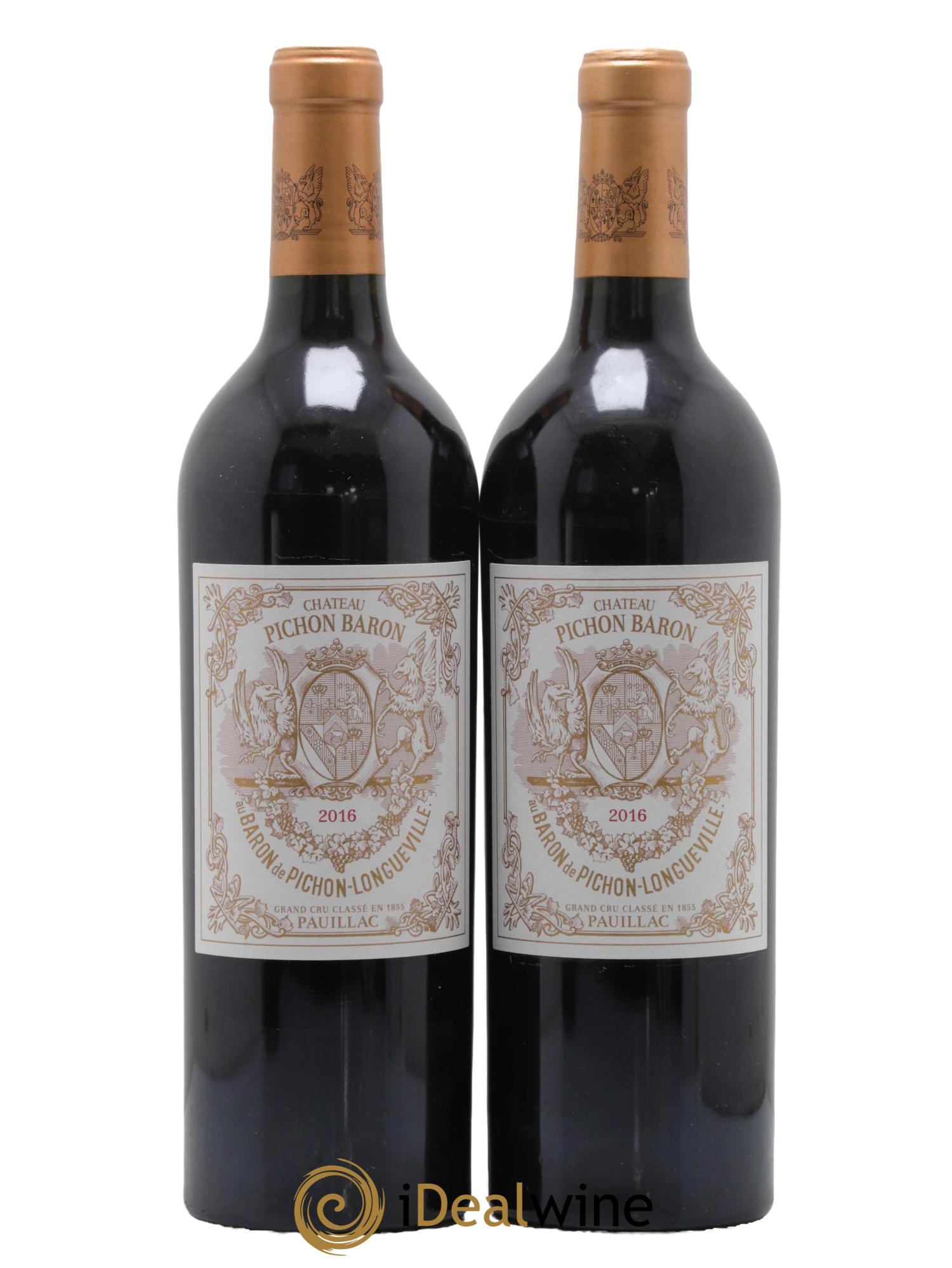 Pichon Longueville Baron 2ème Grand Cru Classé 2016 - Lot de 2 bouteilles - 0