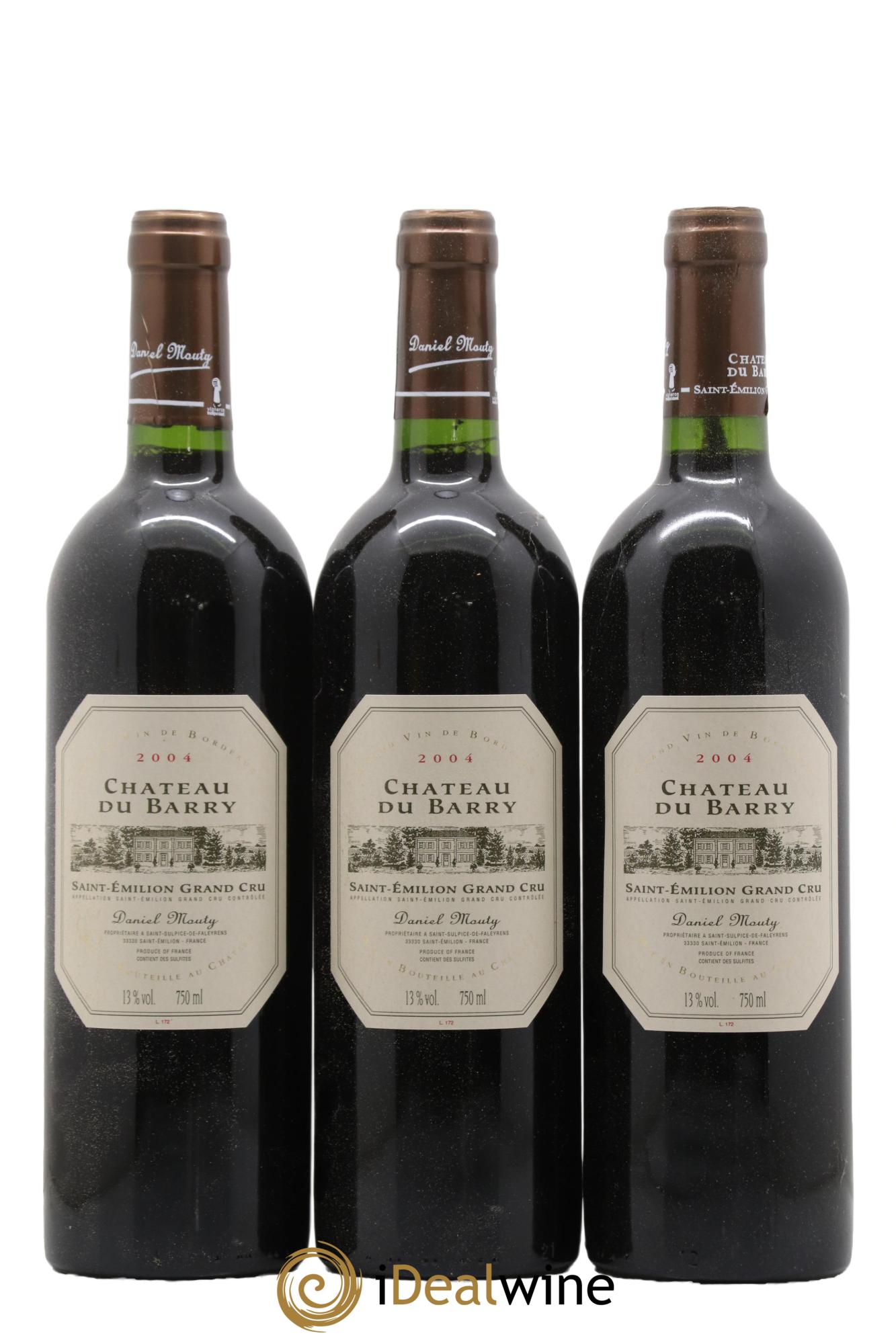 Saint-Émilion Grand Cru Château du Barry 2004 - Lot de 12 bouteilles - 1