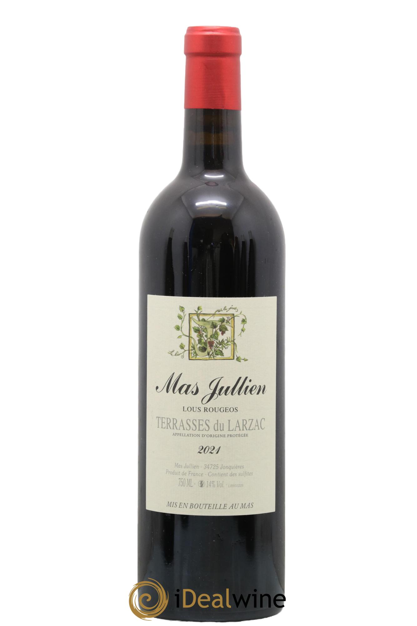 Terrasses du Larzac Mas Jullien Lous Rougeos Olivier Jullien 2021 - Lot of 1 bottle - 0