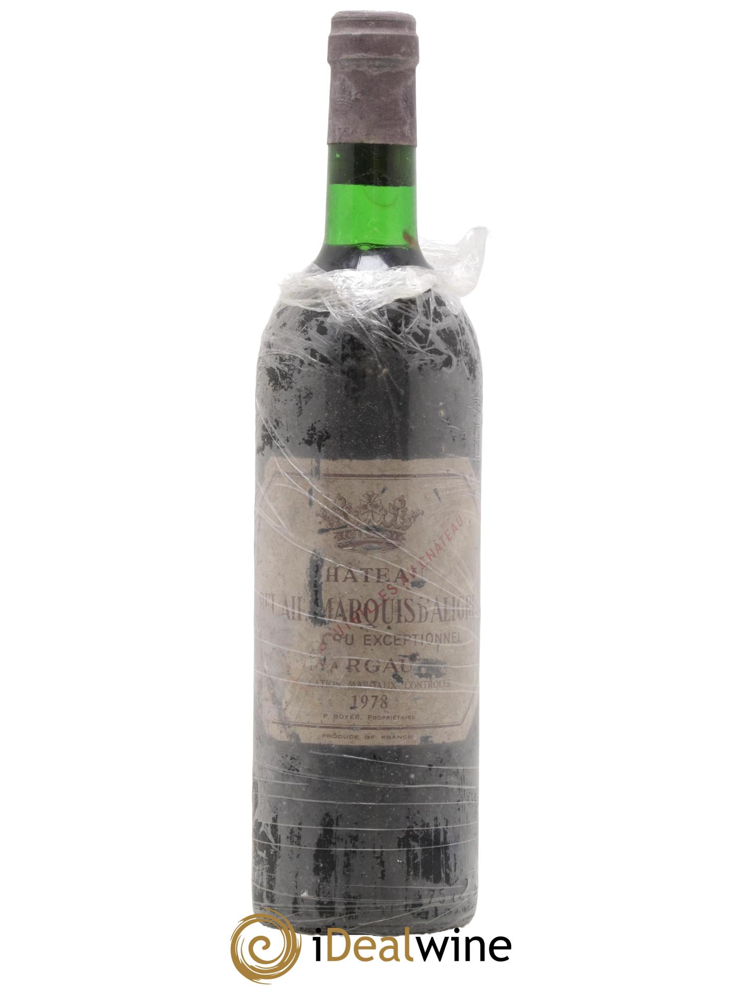 Château Bel Air Marquis d'Aligre 1978 - Lot de 1 bouteille - 0