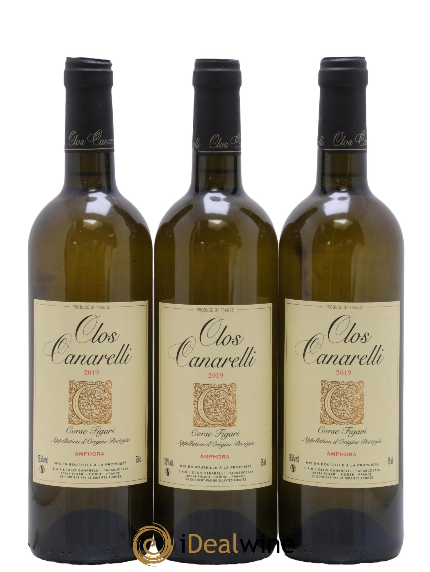 Figari Amphora Clos Canarelli 2019 - Lot of 3 bottles - 0