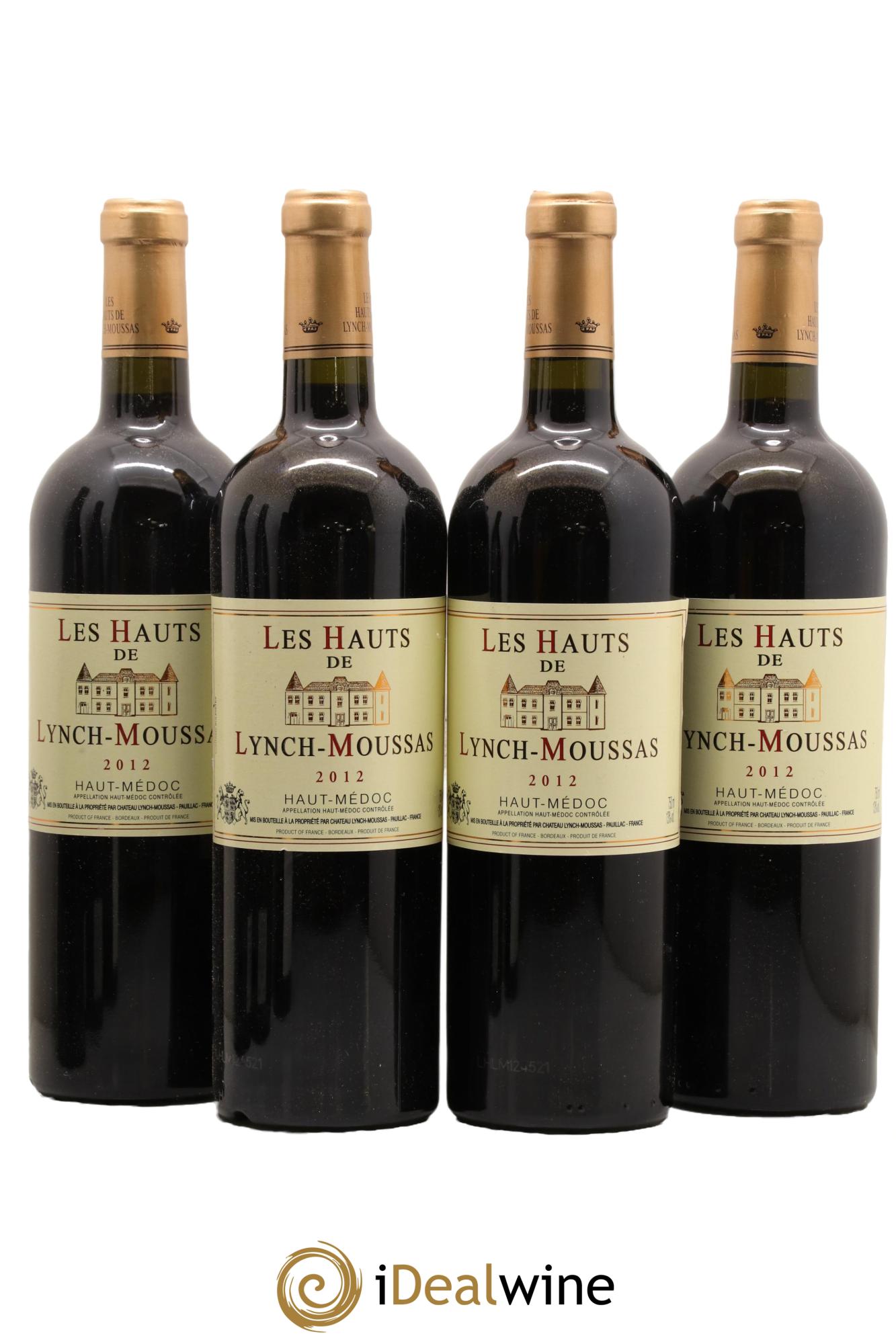 Haut Médoc Les Hauts de Lynch Moussas Chateau Lynch Moussas 2012 - Lot de 4 bouteilles - 0