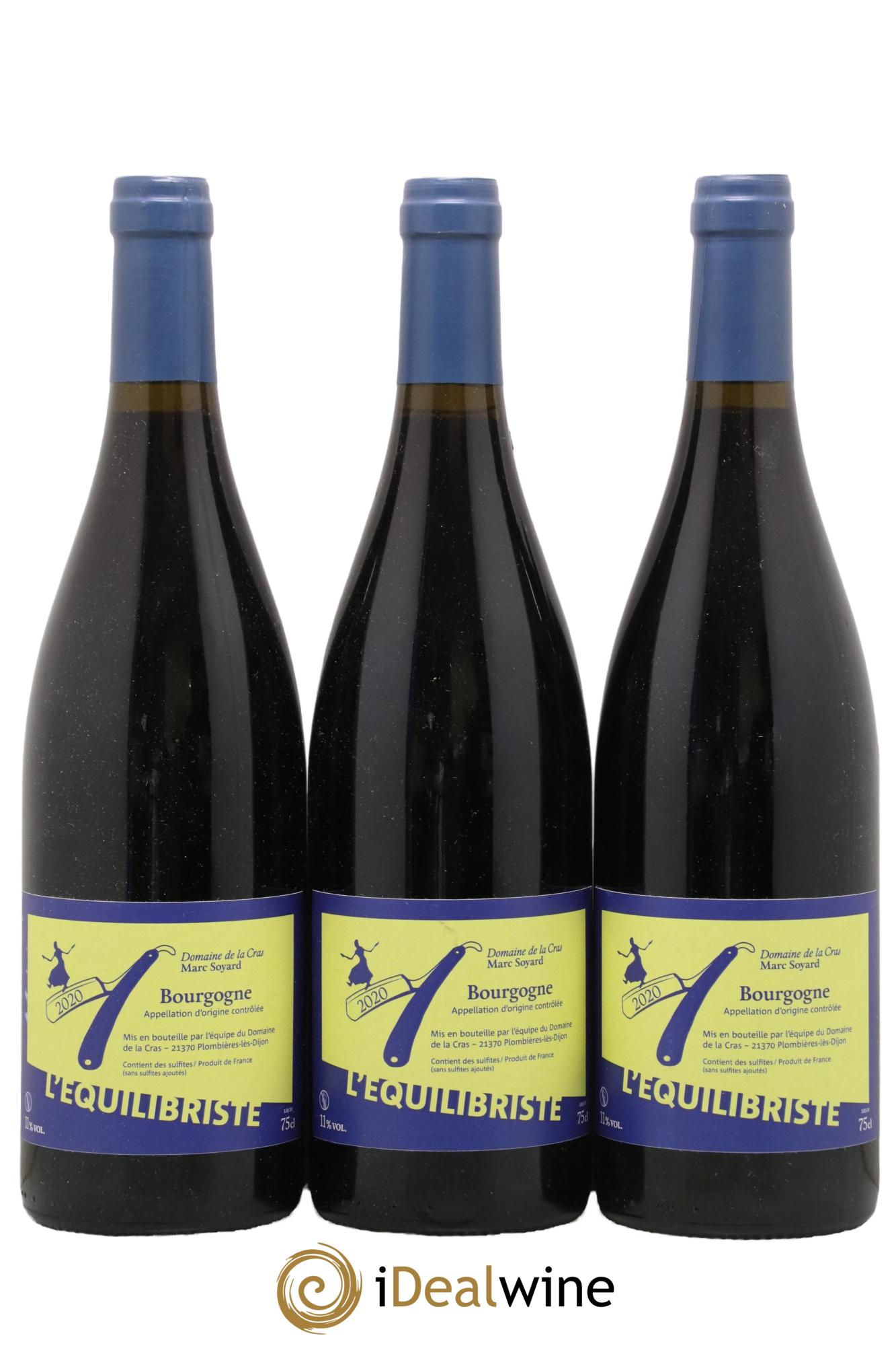 Bourgogne L'équilibriste Domaine de la Cras - Marc Soyard 2020 - Lot de 3 bouteilles - 0