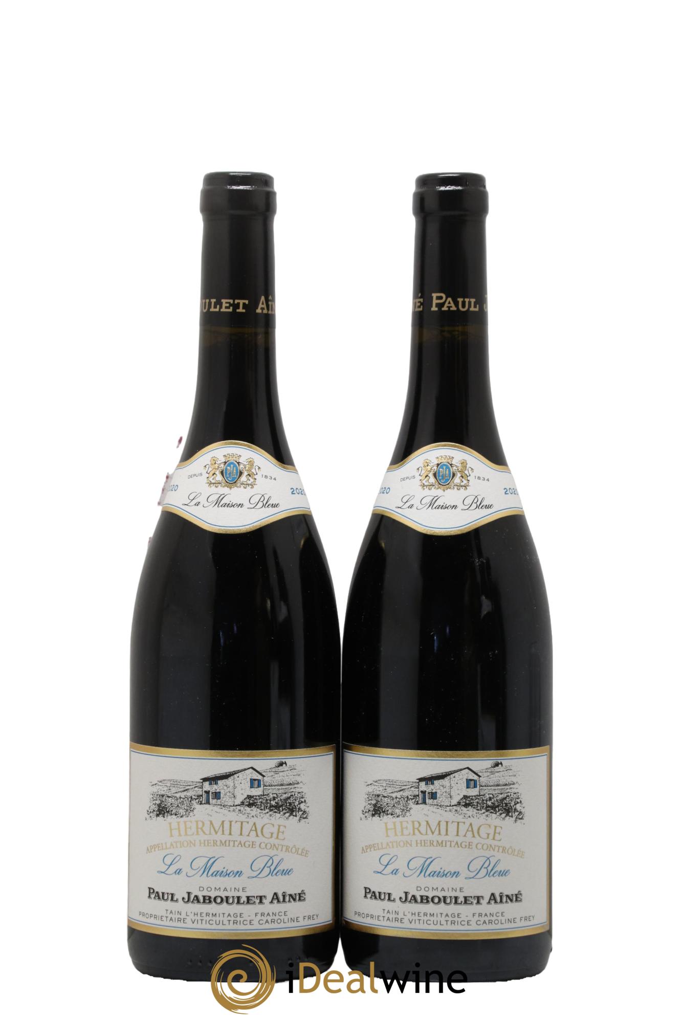 Hermitage La Maison Bleue Paul Jaboulet Ainé 2020 - Lot de 2 bouteilles - 0