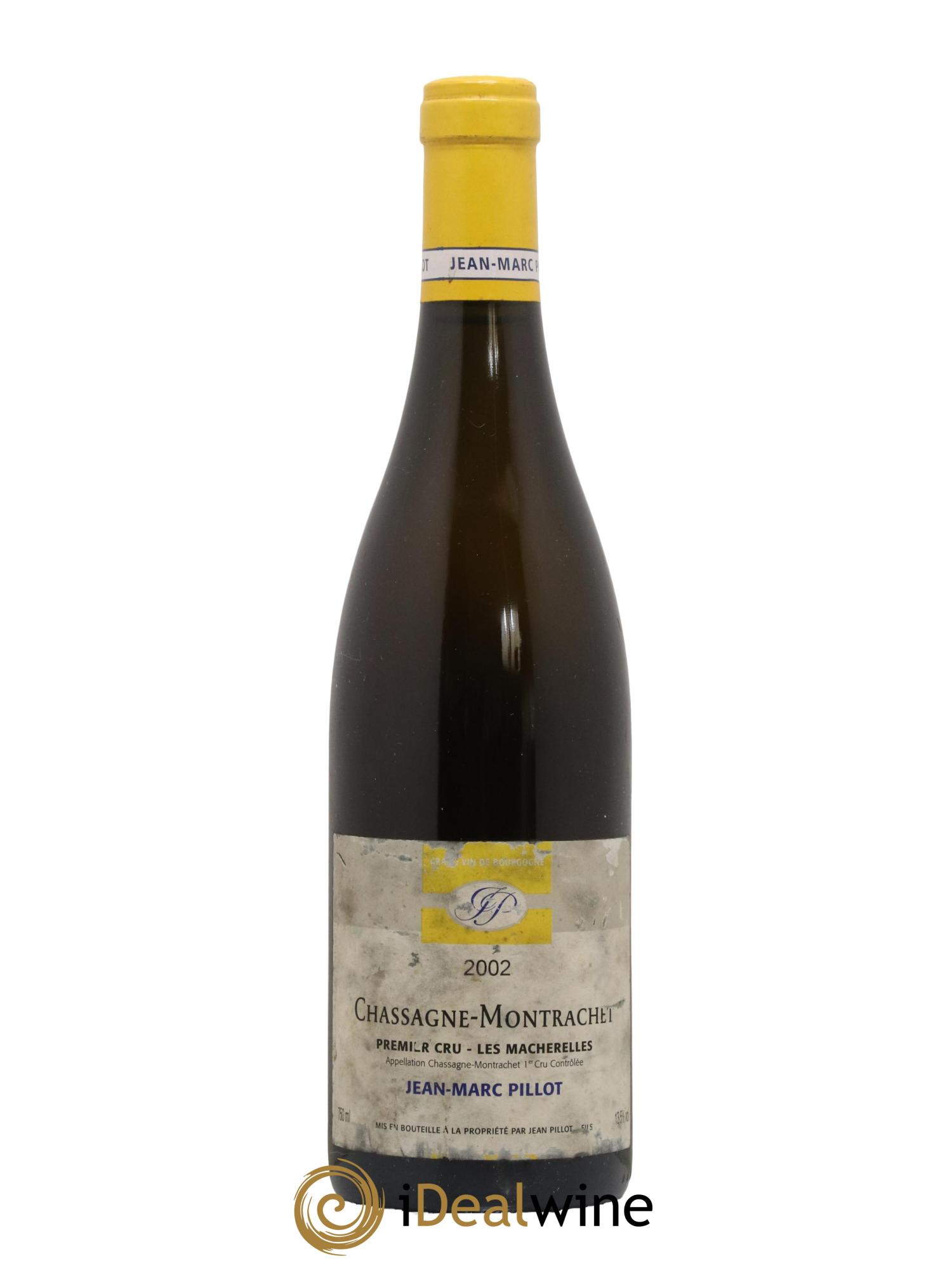 Chassagne-Montrachet 1er Cru Les Macherelles Domaine Jean Marc Pillot 2002 - Lot de 1 bouteille - 0
